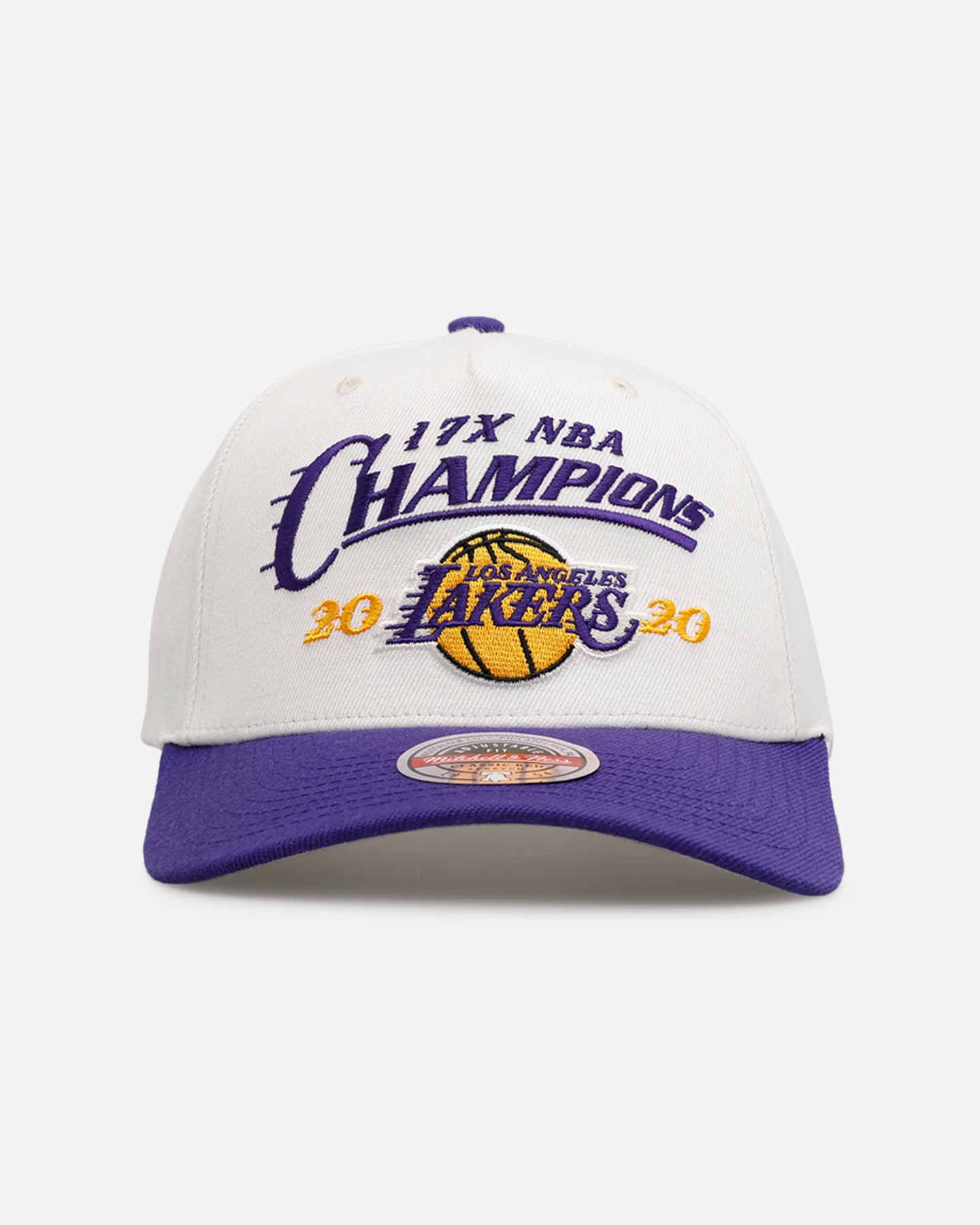 Mitchell & Ness Los Angeles Lakers 'NBA Elite Finals' MVP Snapback Cream/Purple