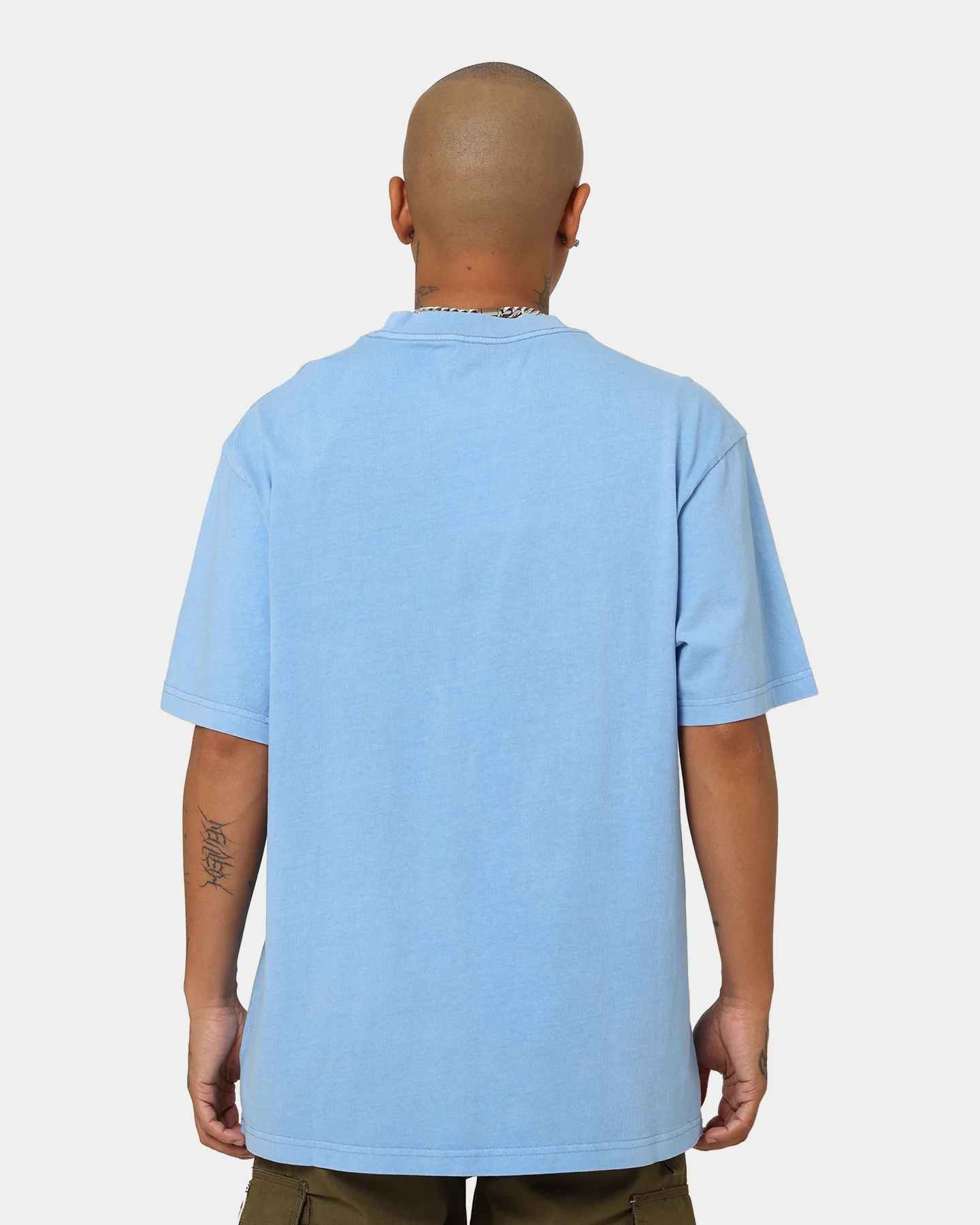 Mitchell & Ness Los Angeles Lakers On Court T-Shirt Blue - Image 4