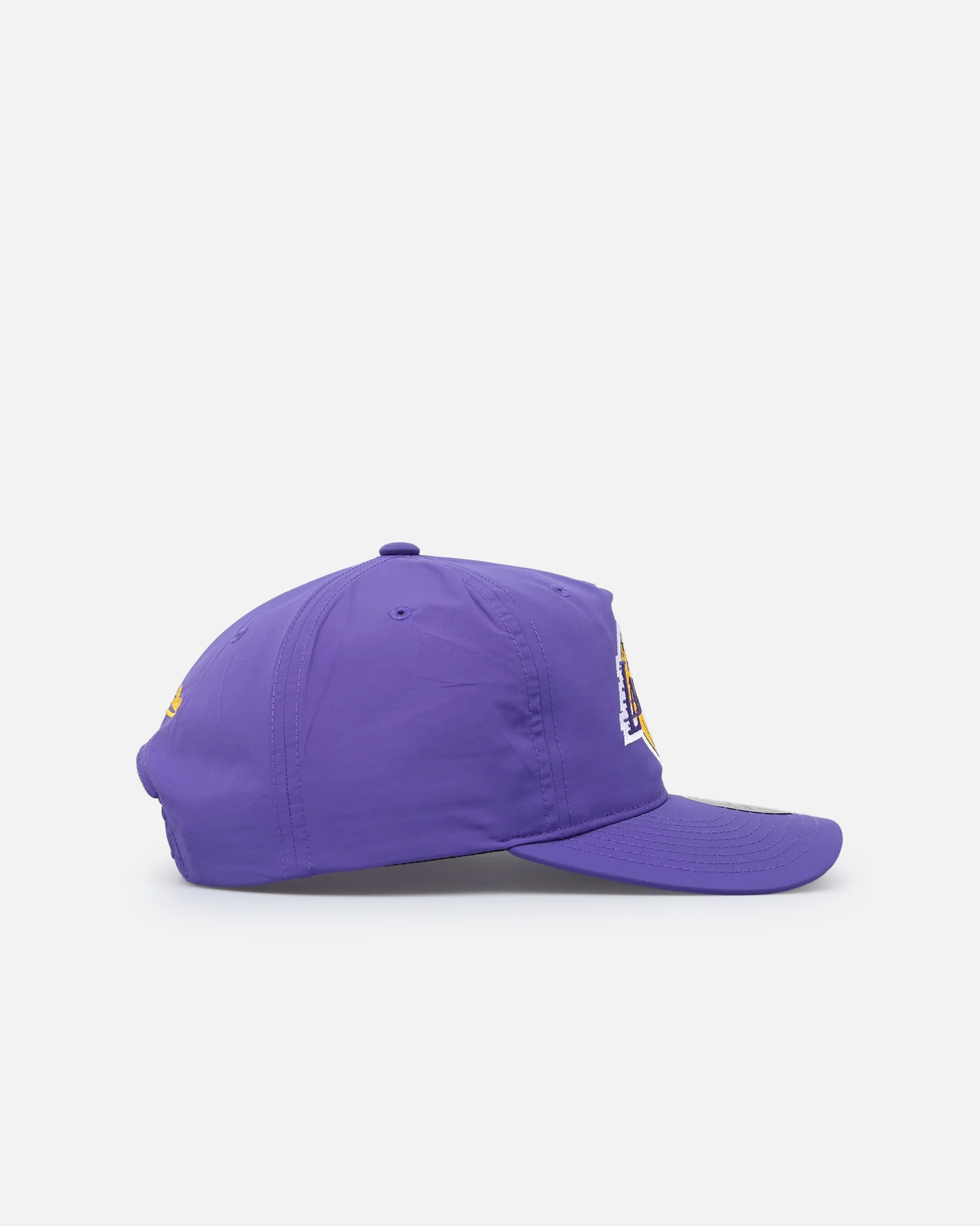 Mitchell & Ness Los Angeles Lakers Retro Matte Nylon Origins Snapback Purple - Image 4