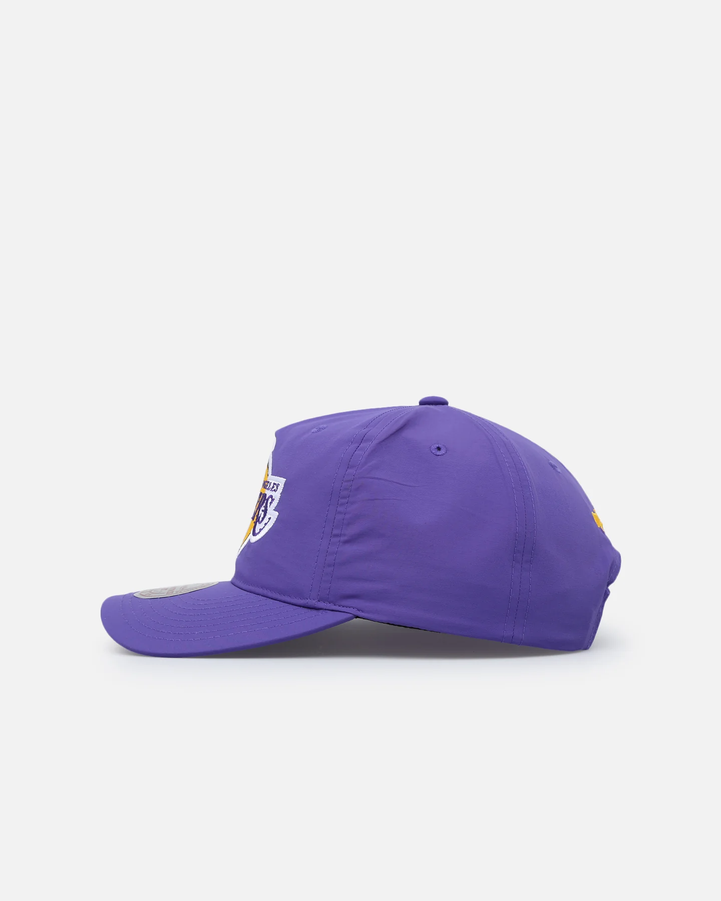 Mitchell & Ness Los Angeles Lakers Retro Matte Nylon Origins Snapback Purple - Image 5