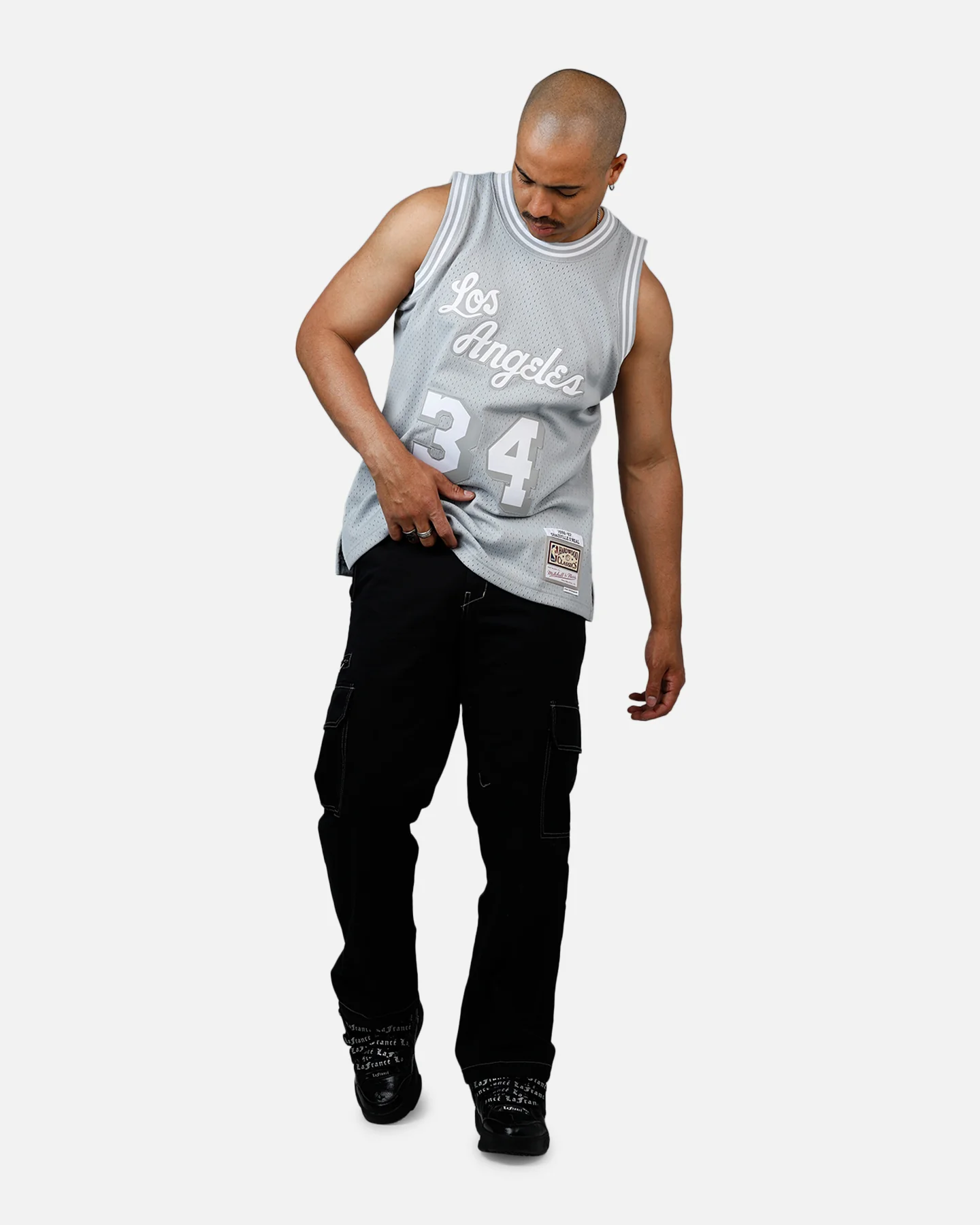 Mitchell & Ness Los Angeles Lakers Shaquille O'Neal 1996-1997 Swingman Jersey Grey - Image 3