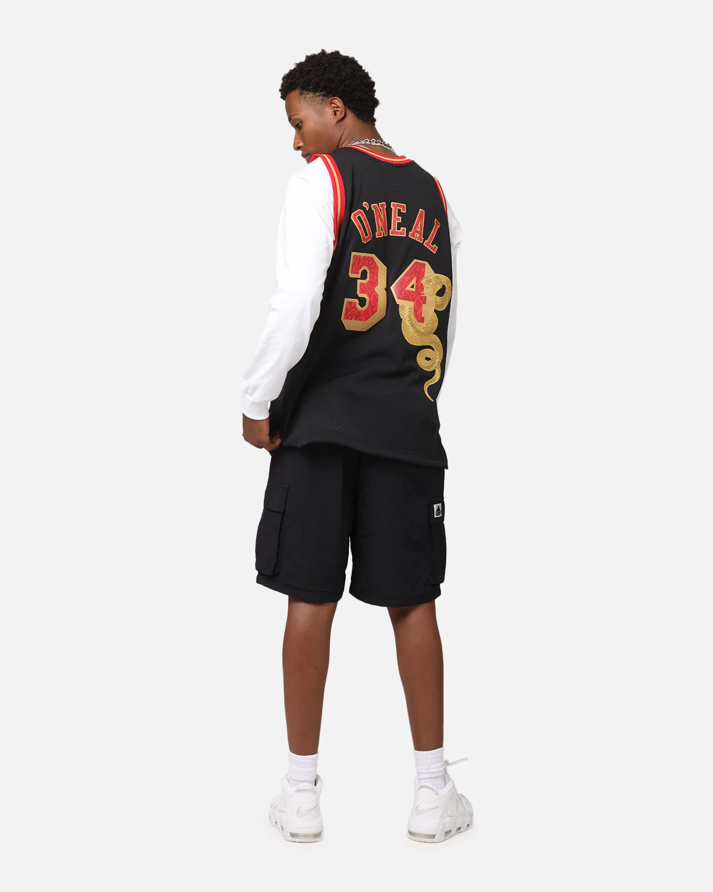 Mitchell & Ness Los Angeles Lakers Shaquille O'Neal 1996 Swingman Jersey Black/Gold - Image 4
