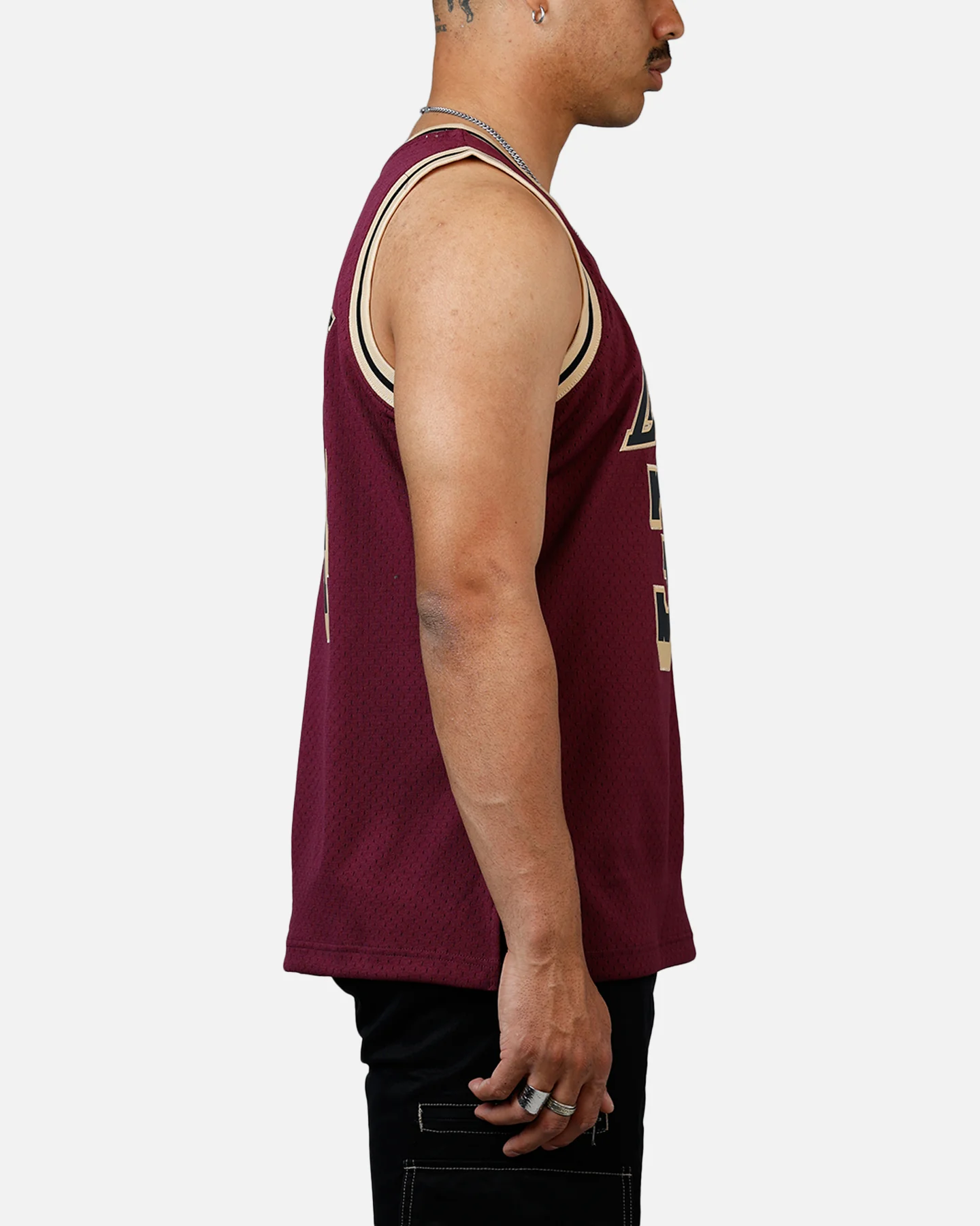 Mitchell & Ness Los Angeles Lakers Shaquille O'Neal 1996 Swingman Jersey Burgundy - Image 4