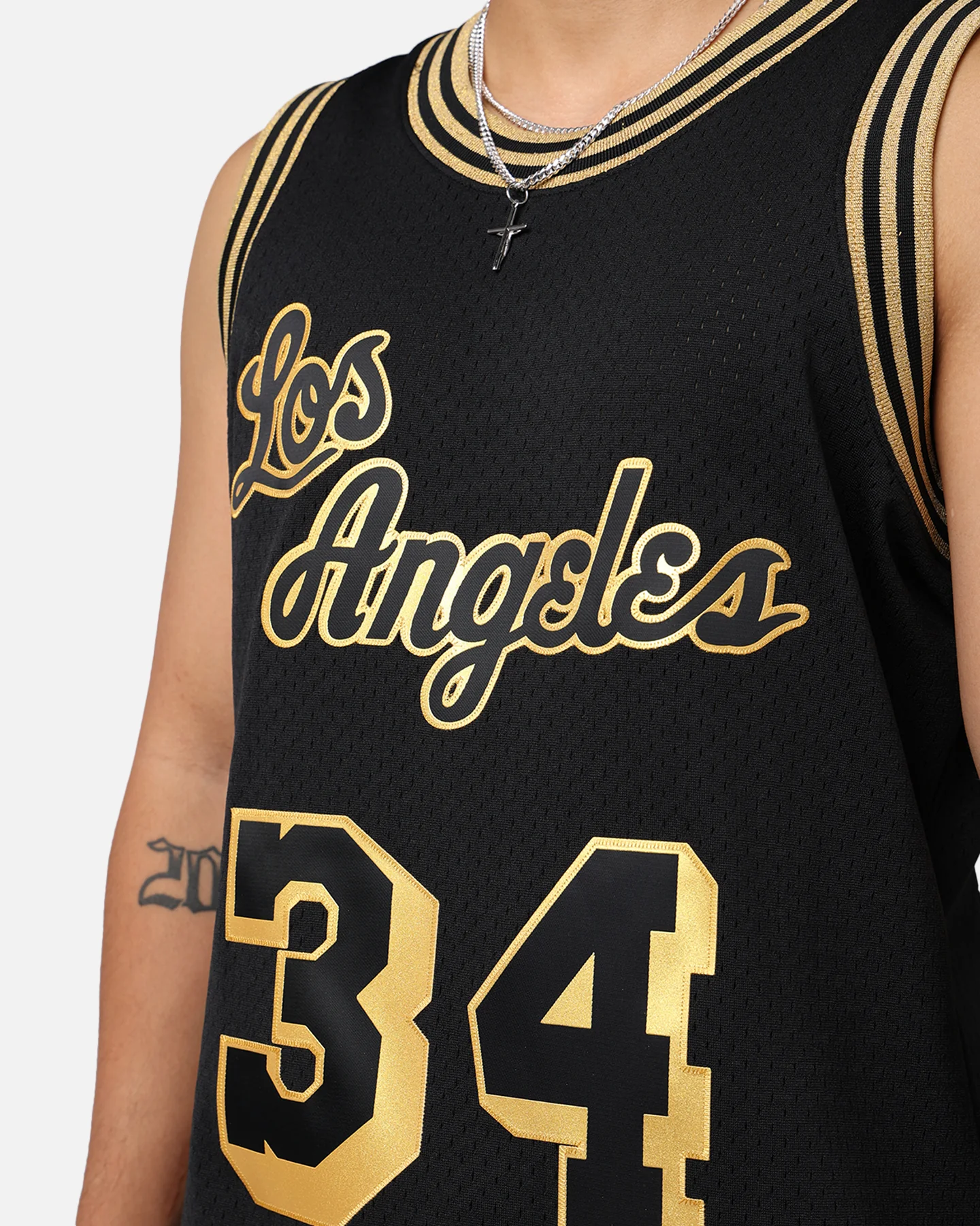 Mitchell & Ness Los Angeles Lakers Shaquille O'Neal '96-97 Swingman Jersey Black/Gold - Image 9