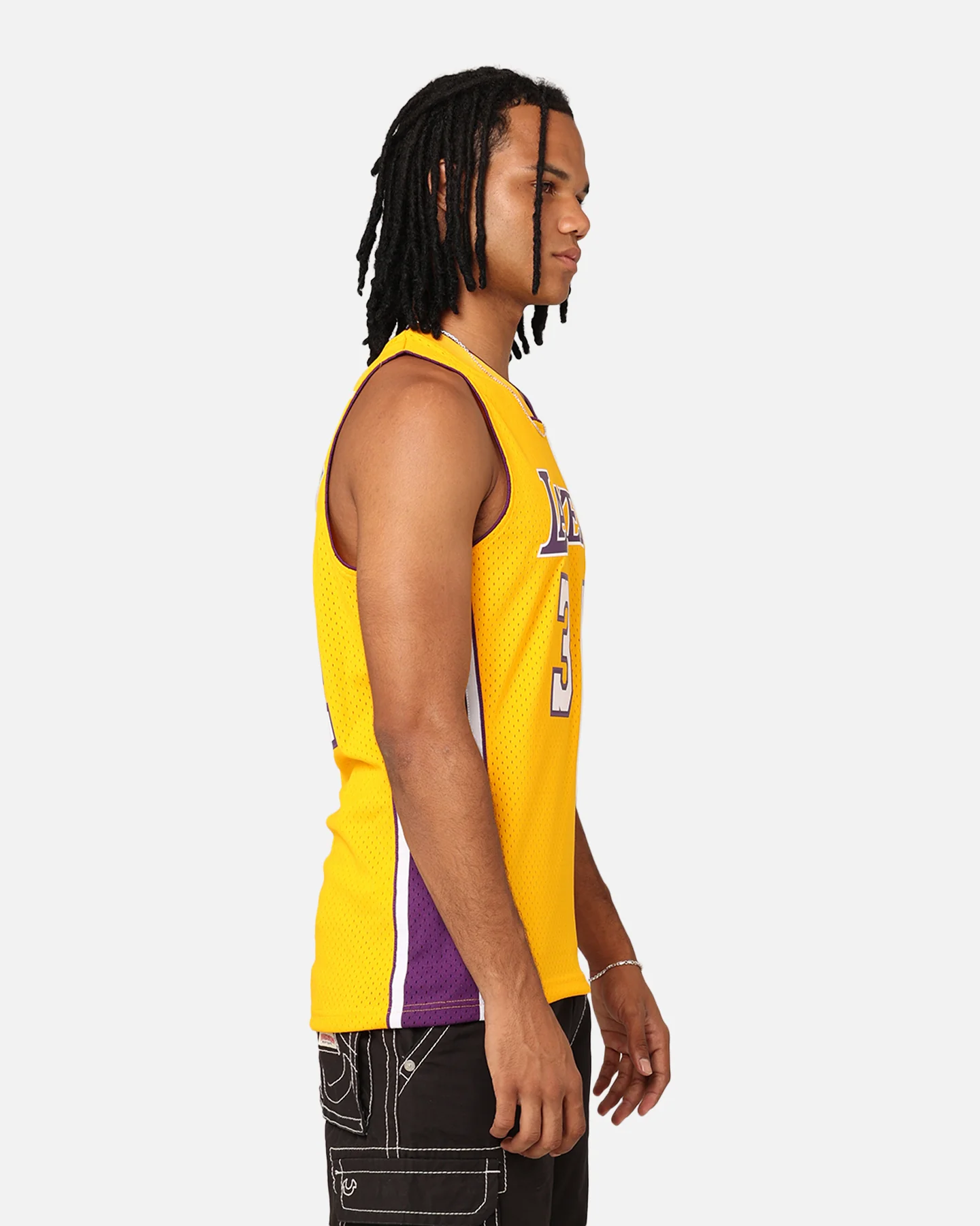 Mitchell & Ness Los Angeles Lakers Shaquille O'Neal '99-00 Home Swing Jersey Yellow - Image 6