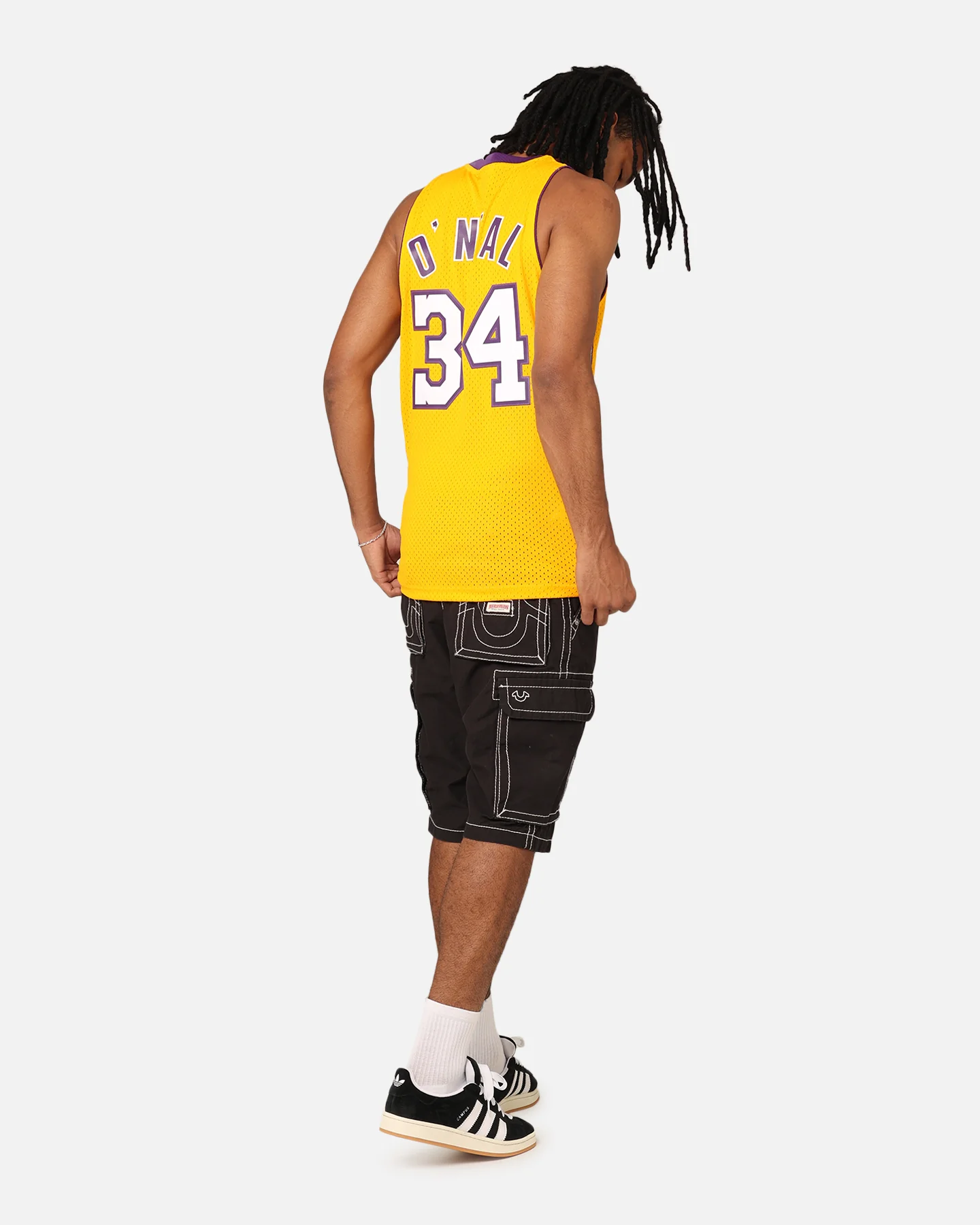 Mitchell & Ness Los Angeles Lakers Shaquille O'Neal '99-00 Home Swing Jersey Yellow - Image 8