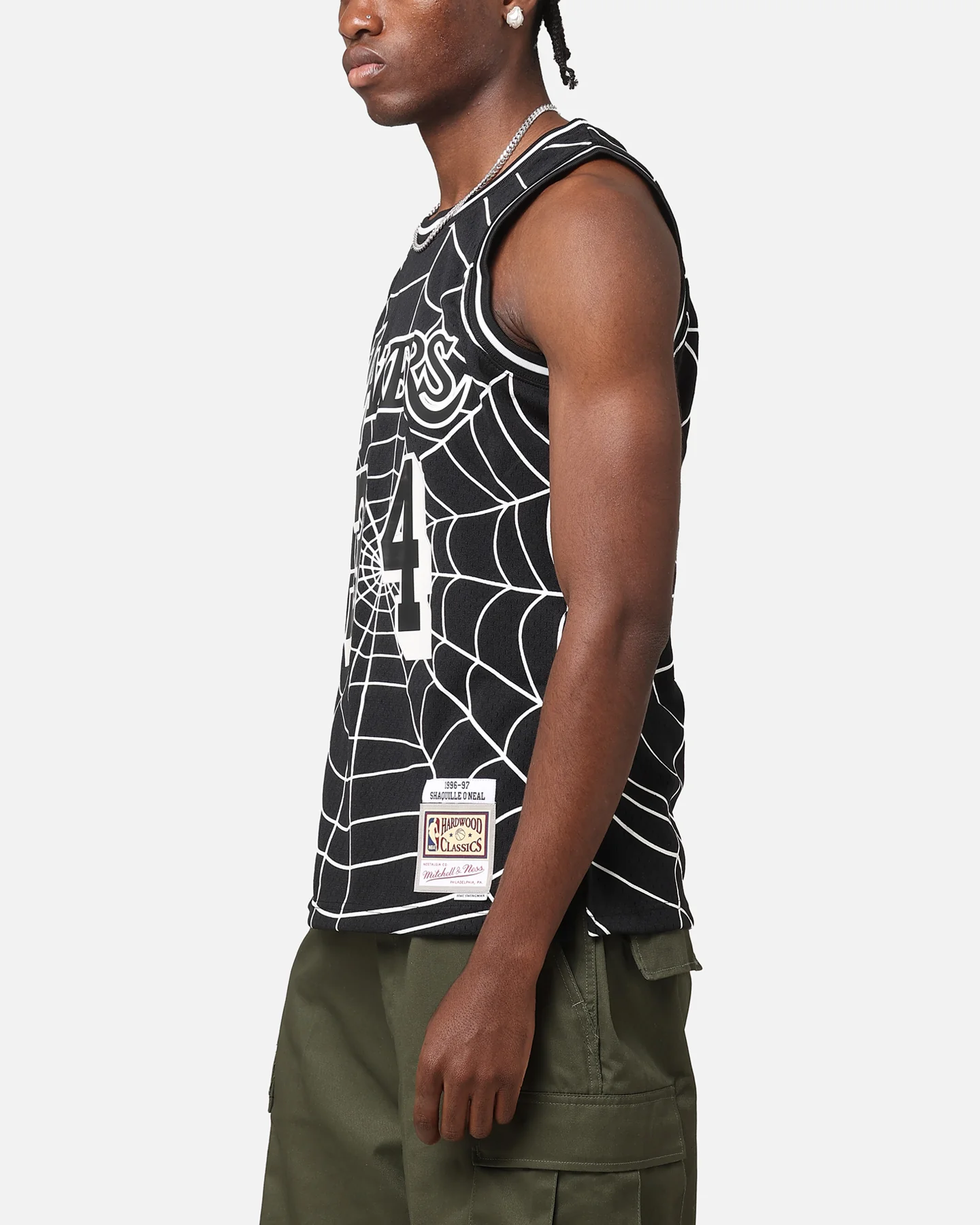 Mitchell & Ness Los Angeles Lakers Shaquille O'Neal 'Glow Web' Jersey Black - Image 6