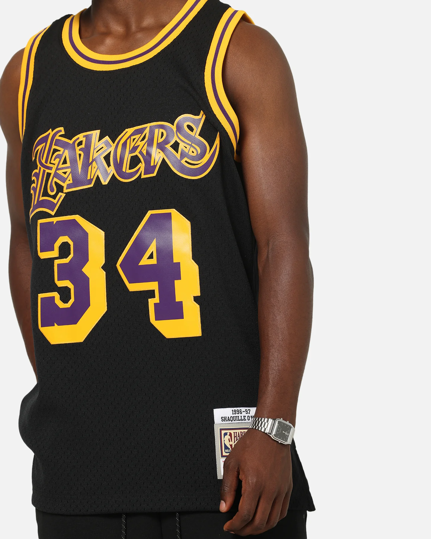 Mitchell & Ness Los Angeles Lakers Shaquille O'Neal Gothic Swing Jersey Black - Image 7