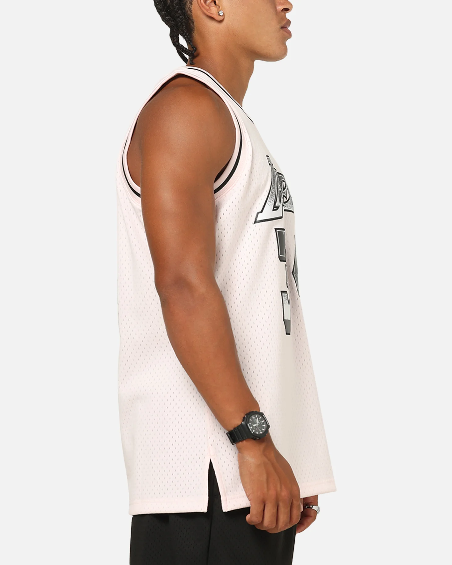 Mitchell & Ness Los Angeles Lakers Shaquille O'Neal LA Champ Swing Jersey Pink - Image 5