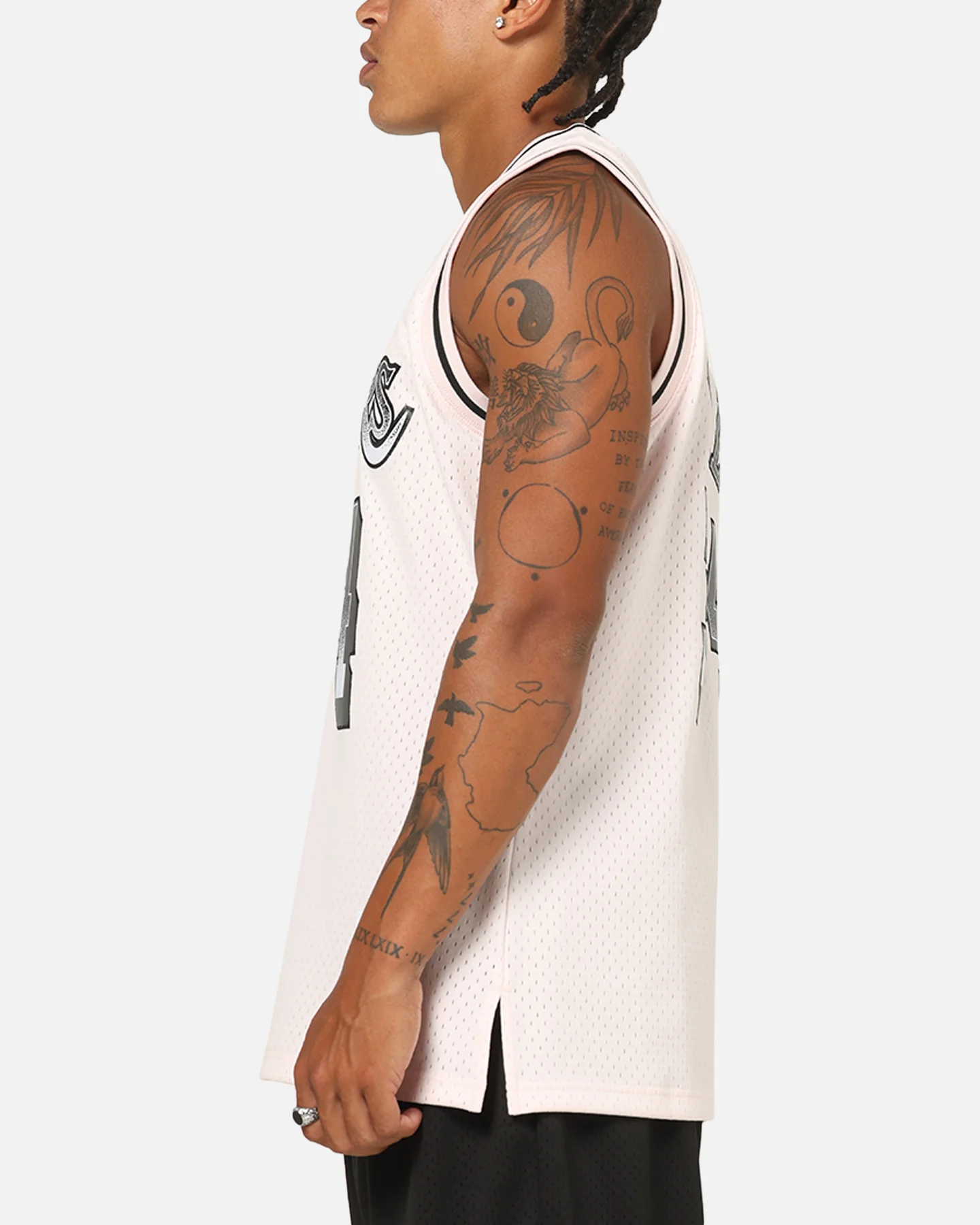 Mitchell & Ness Los Angeles Lakers Shaquille O'Neal LA Champ Swing Jersey Pink - Image 6