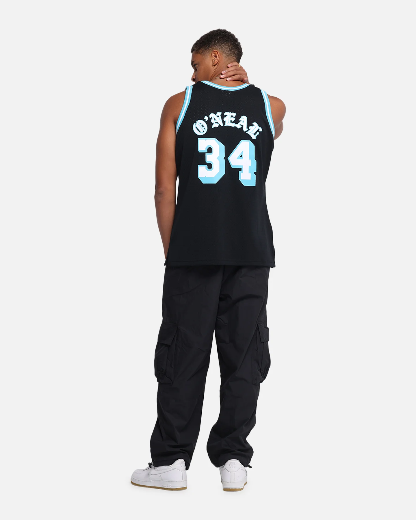 Mitchell & Ness Los Angeles Lakers Shaquille O'Neal Legends Jersey Black/Blue - Image 4