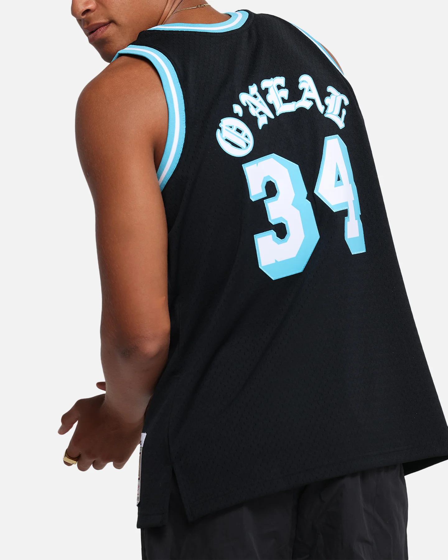 Mitchell & Ness Los Angeles Lakers Shaquille O'Neal Legends Jersey Black/Blue - Image 7