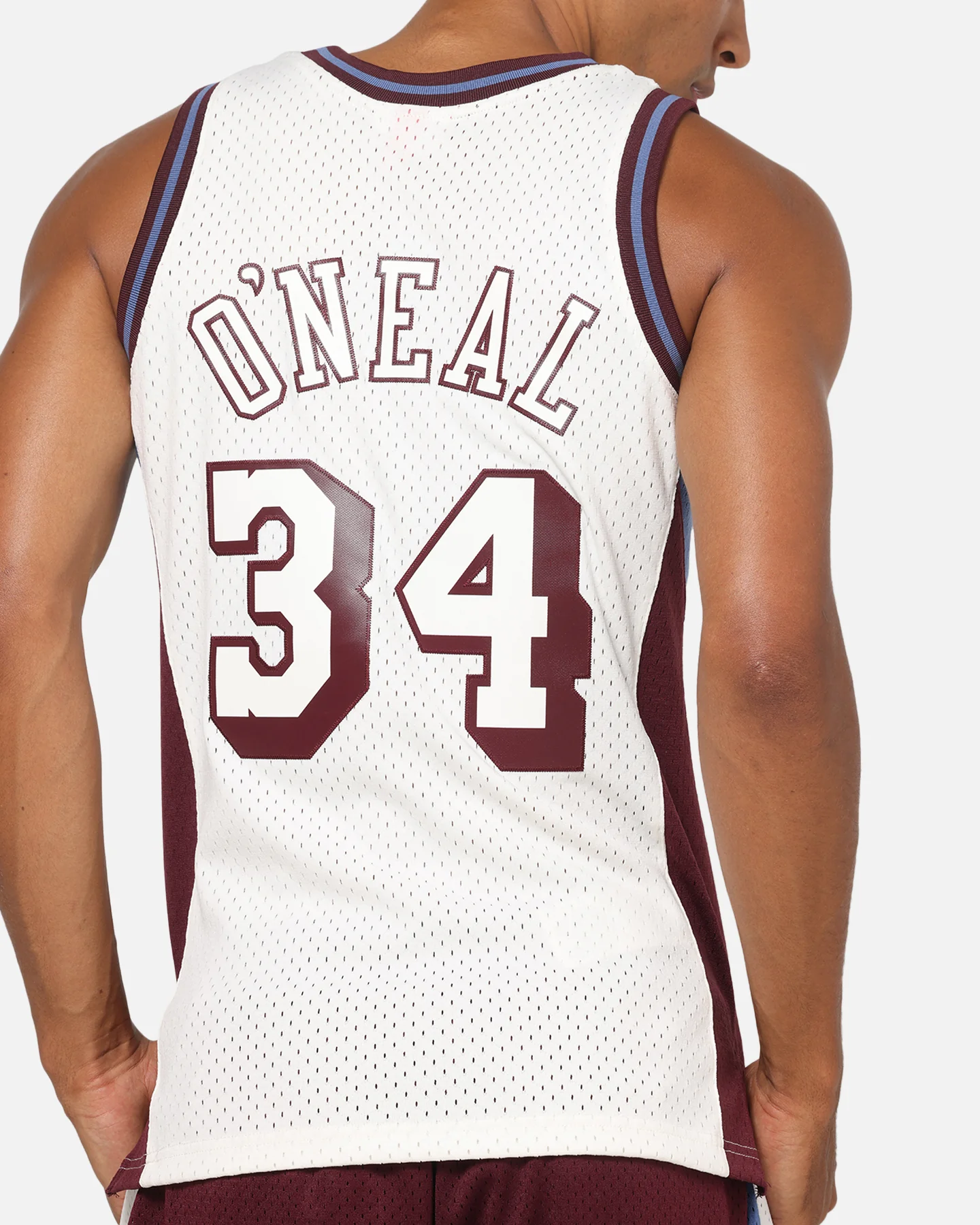 Mitchell & Ness Los Angeles Lakers Shaquille O'Neal Millenium Jersey White/Brown - Image 8