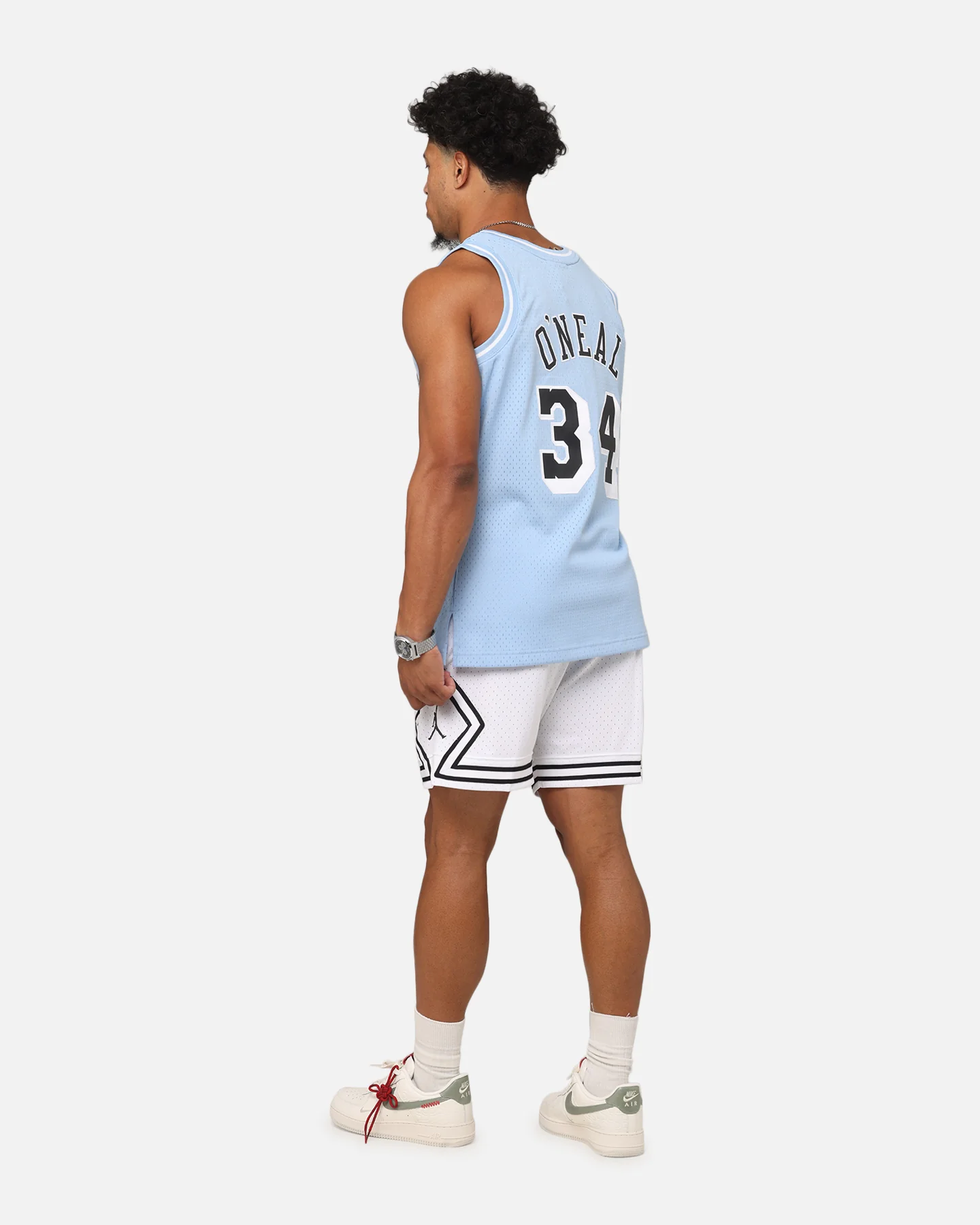 Mitchell & Ness Los Angeles Lakers Shaquille O'Neal 'Vapor Blue' Jersey Light Blue - Image 4