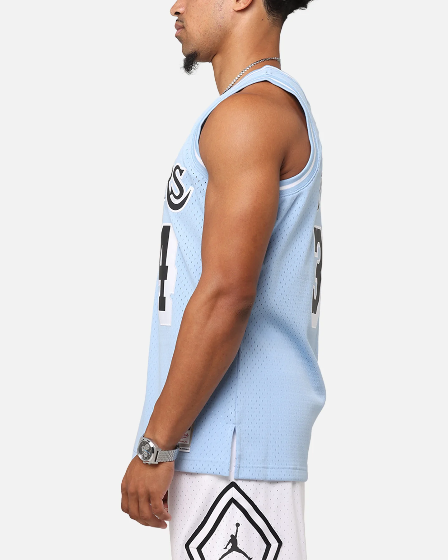 Mitchell & Ness Los Angeles Lakers Shaquille O'Neal 'Vapor Blue' Jersey Light Blue - Image 6