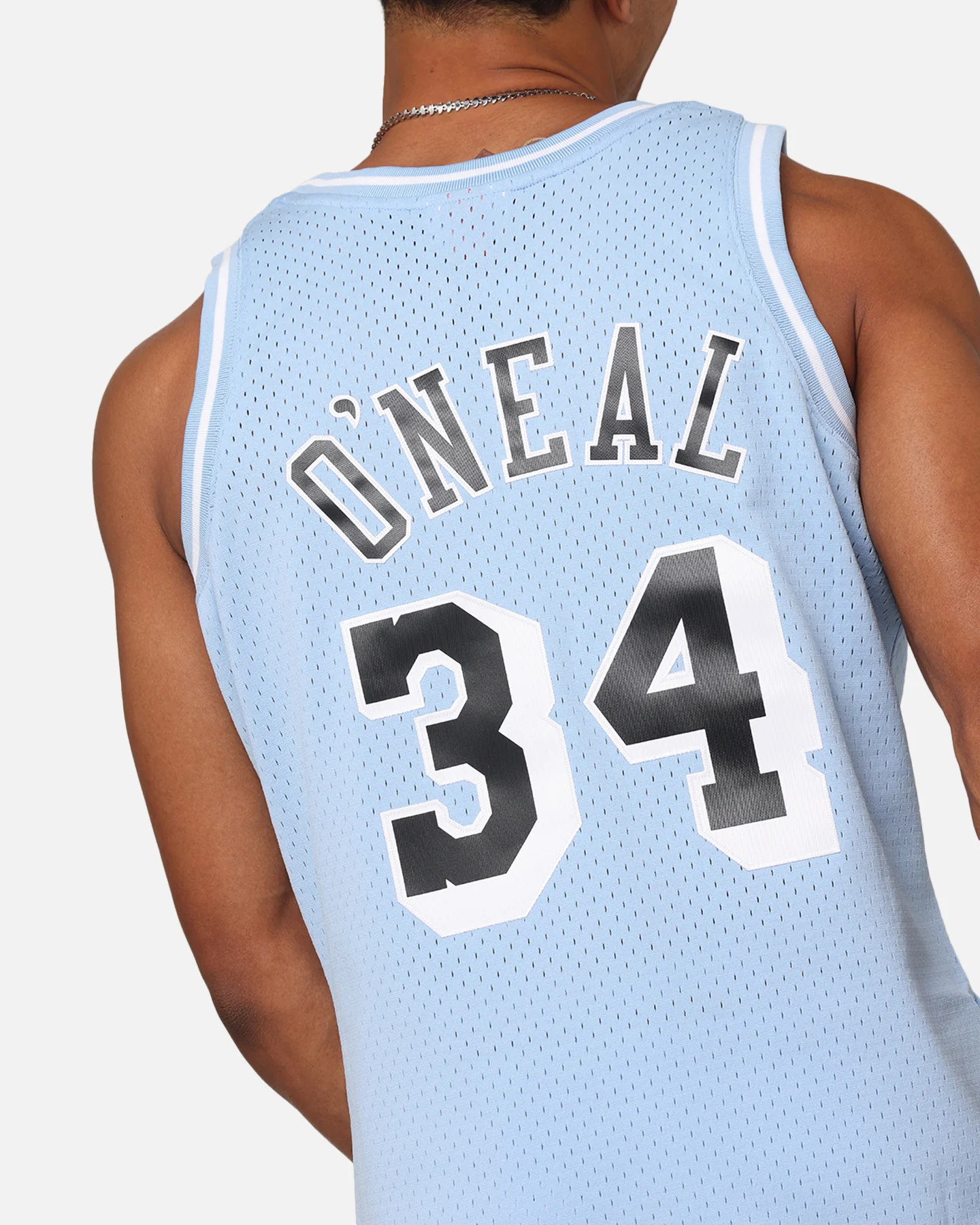 Mitchell & Ness Los Angeles Lakers Shaquille O'Neal 'Vapor Blue' Jersey Light Blue - Image 8