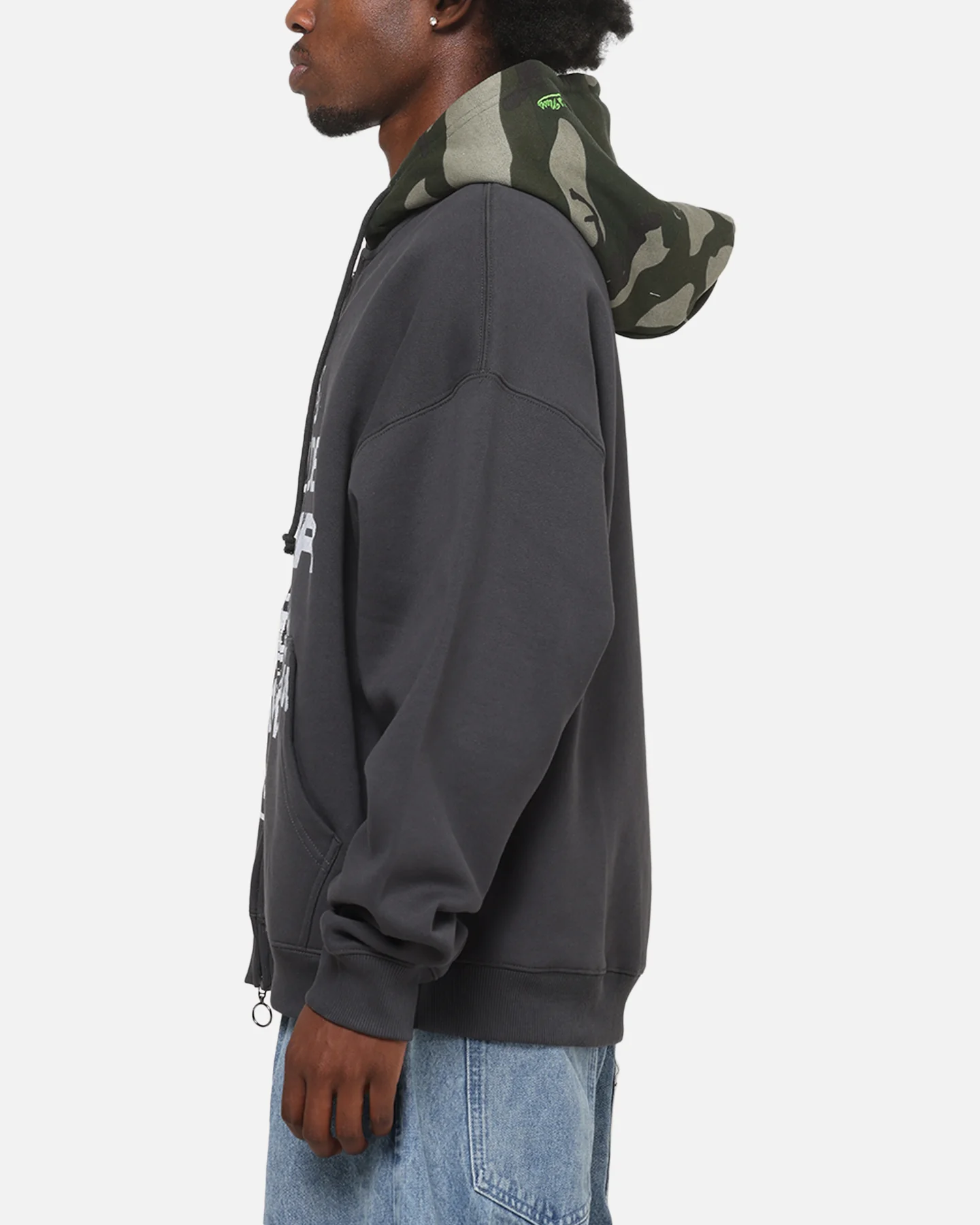 Mitchell & Ness Los Angeles Lakers World Tour Hoodie Washed Black - Image 5