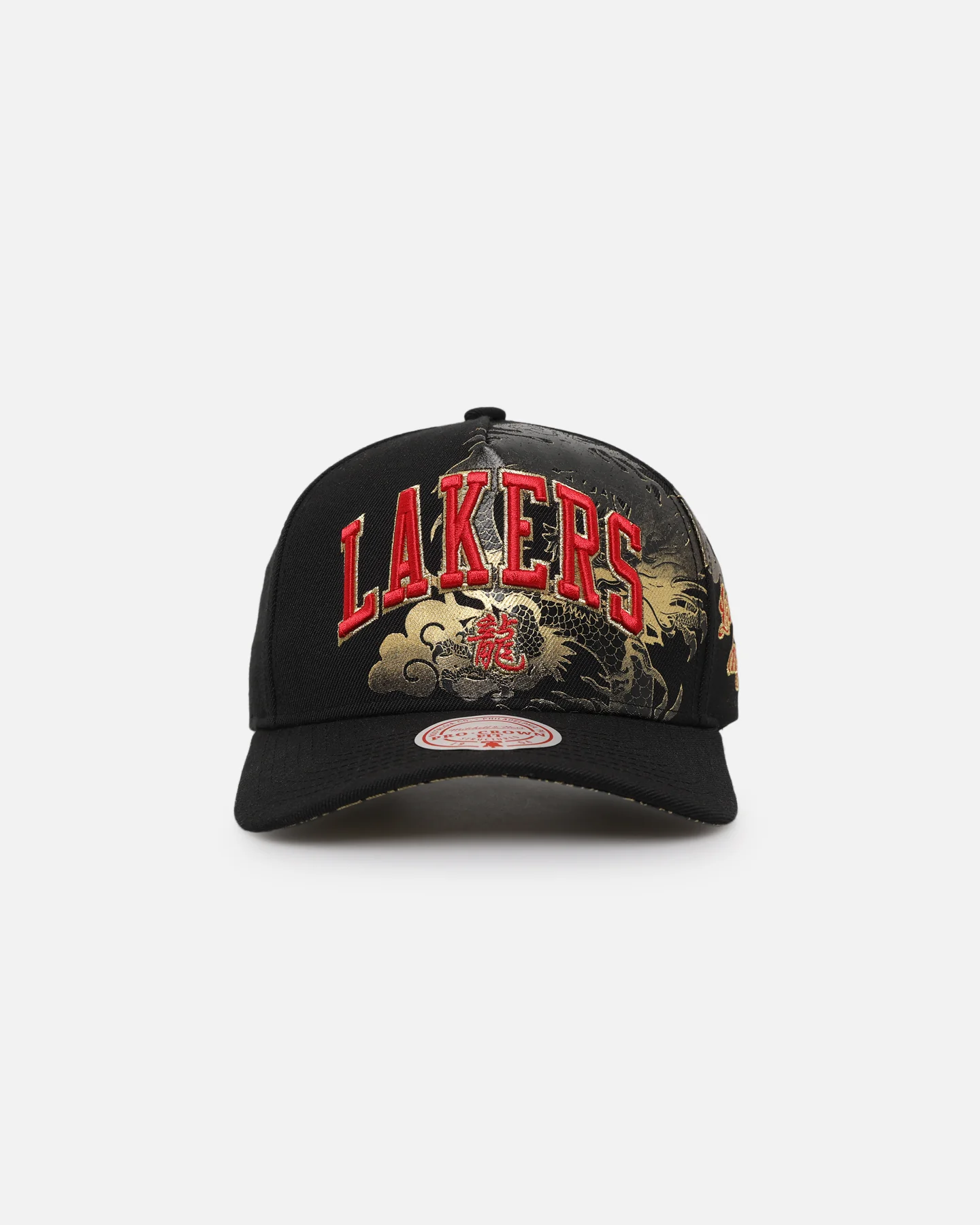 Mitchell & Ness Los Angeles Lakers 'Year Of The Dragon' Pro Crown Snapback Black - Image 2