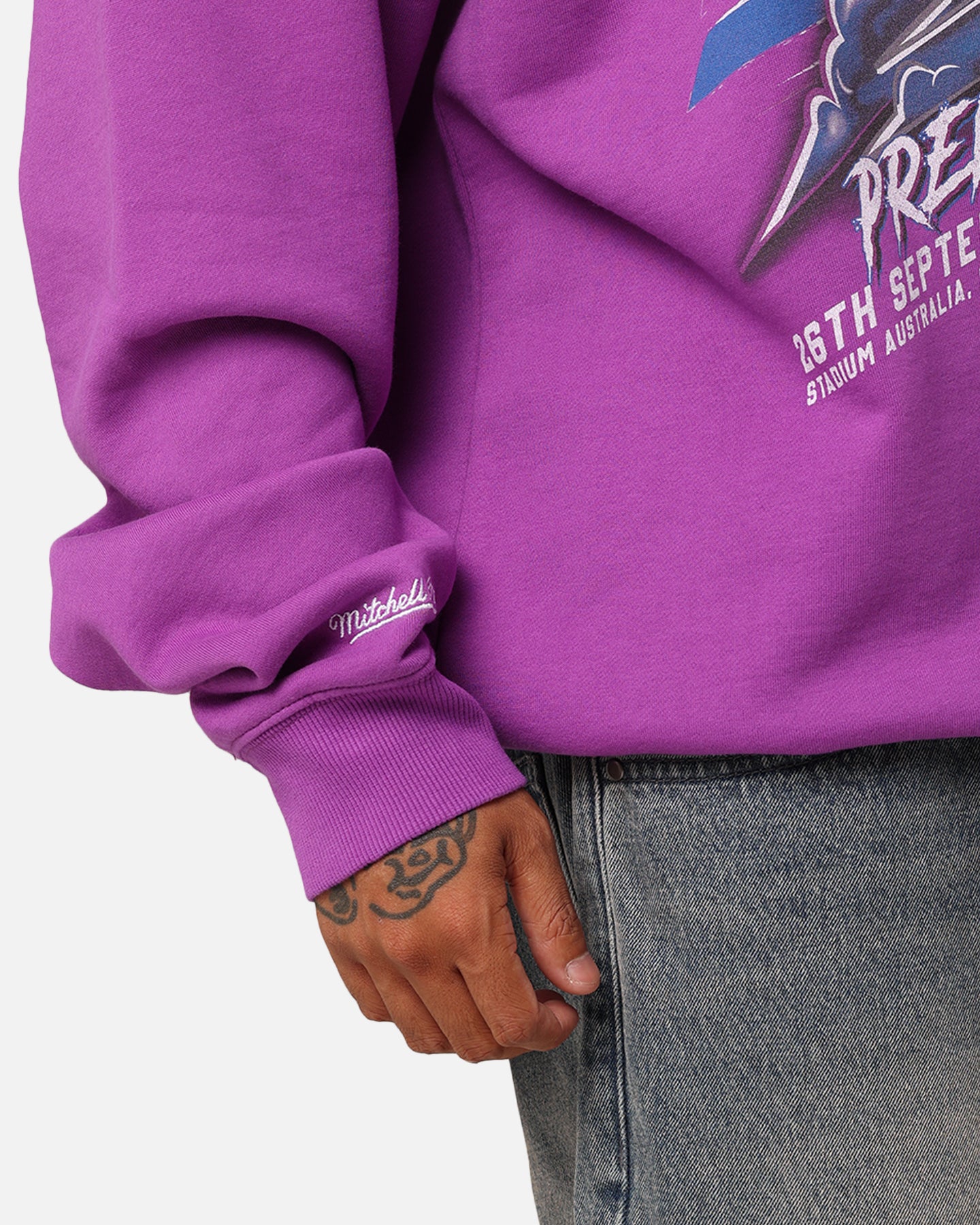 Mitchell & Ness Melbourne Storm Premiers 1999 Season Crewneck Purple - Image 6