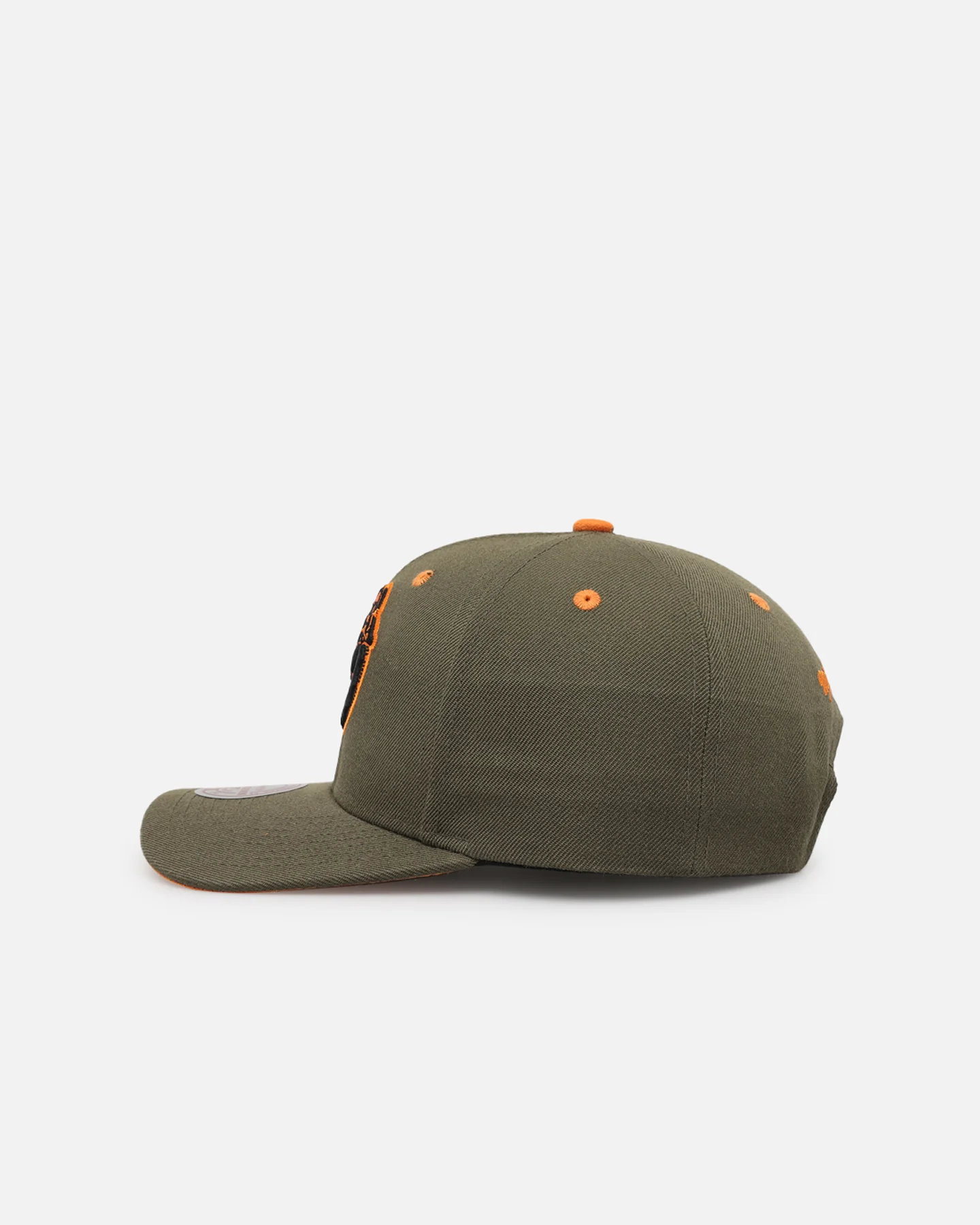 Mitchell & Ness Miami Dolphins 'Harmony of Hues' Pro Crown Snapback Olive/Orange - Image 4