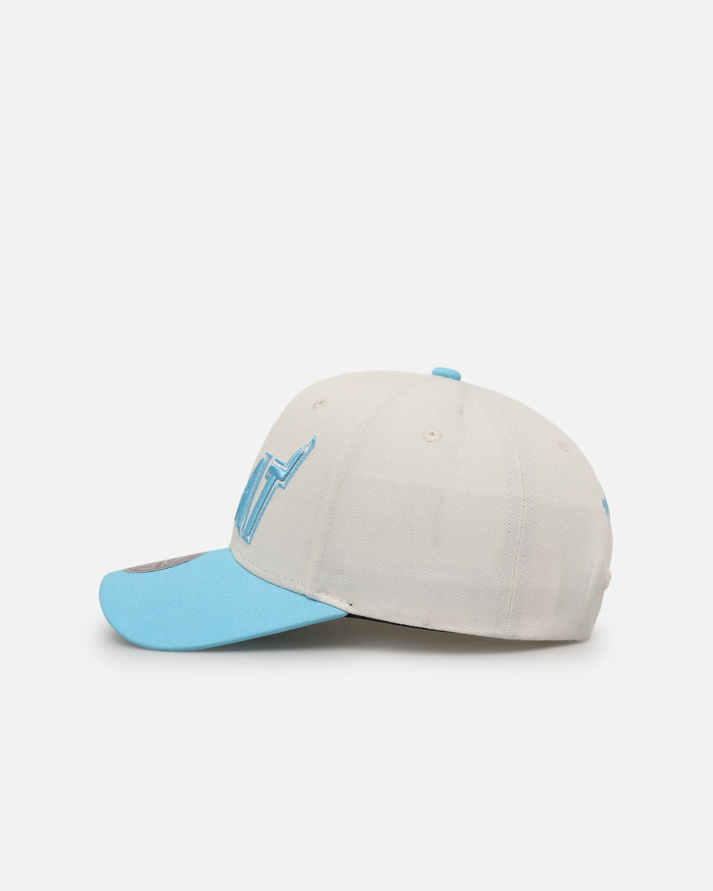 Mitchell & Ness Miami Heat 'Sky Blue' Pro Crown Snapback White Cream/Blue - Image 4