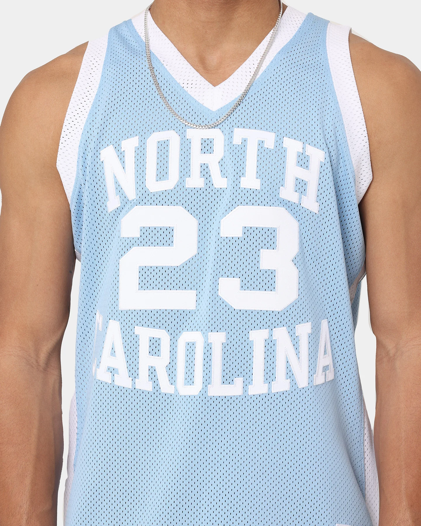 Mitchell & Ness Michael Jordan University of North Carolina Tar Heels '83-'84 Authentic Jersey Light Blue - Image 3
