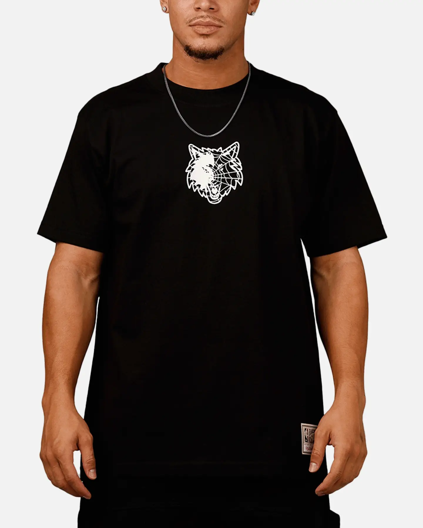 Mitchell & Ness Minnesota Timberwolves Web T-Shirt Black - Image 2