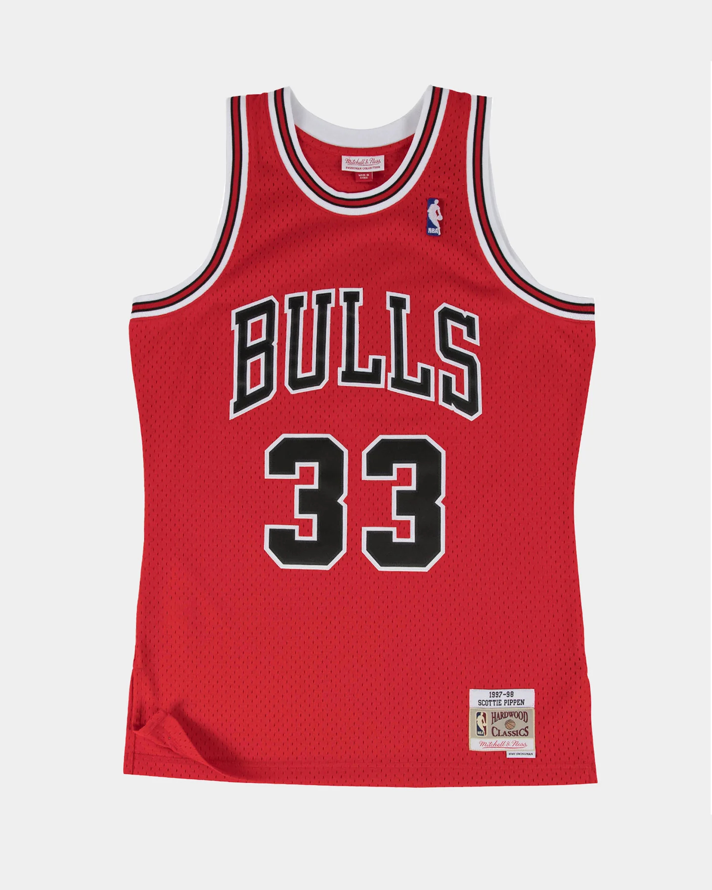 Mitchell & Ness Chicago Bulls Scottie Pippen '97-'98 #33 Swingman Jersey Red - Image 7