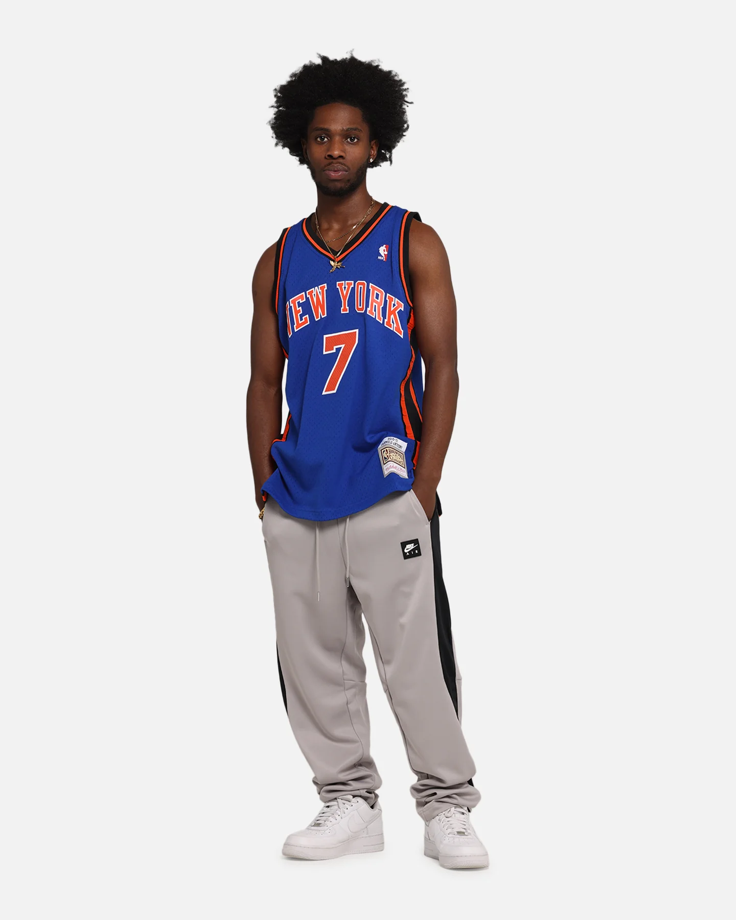 Mitchell & Ness New York Knicks Carmelo Anthony 2010 Dark Jersey Royal - Image 3