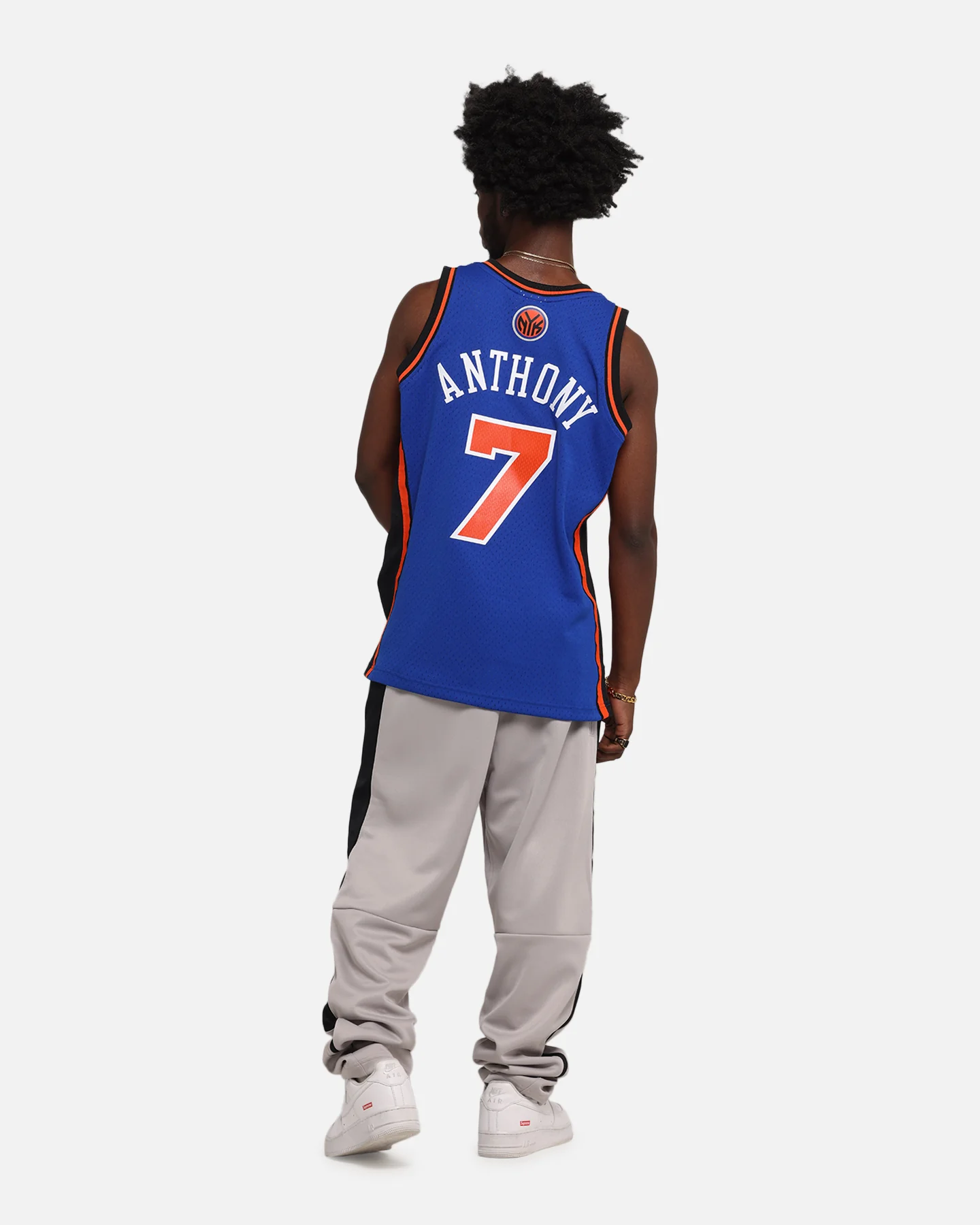 Mitchell & Ness New York Knicks Carmelo Anthony 2010 Dark Jersey Royal - Image 4