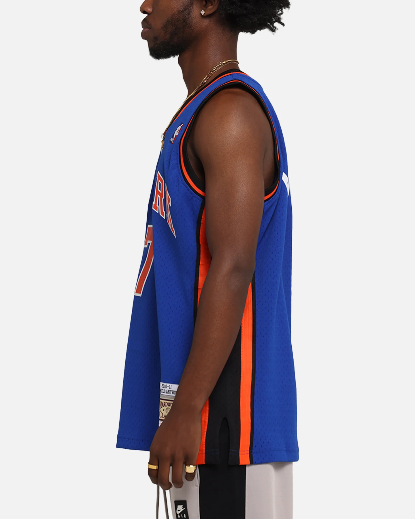 Mitchell & Ness New York Knicks Carmelo Anthony 2010 Dark Jersey Royal - Image 6