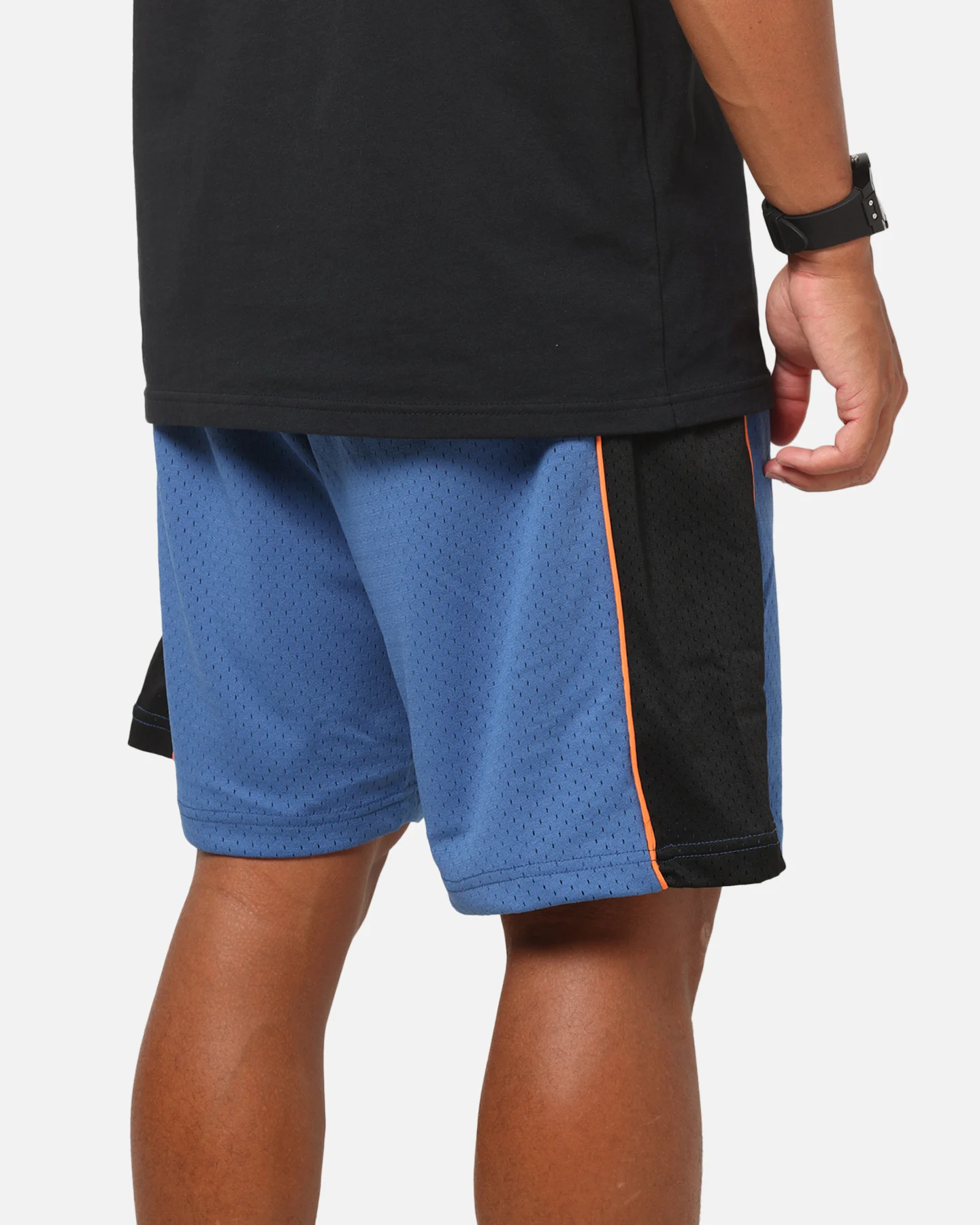 Mitchell & Ness New York Knicks Panel Shorts Blue Slate/Black - Image 4
