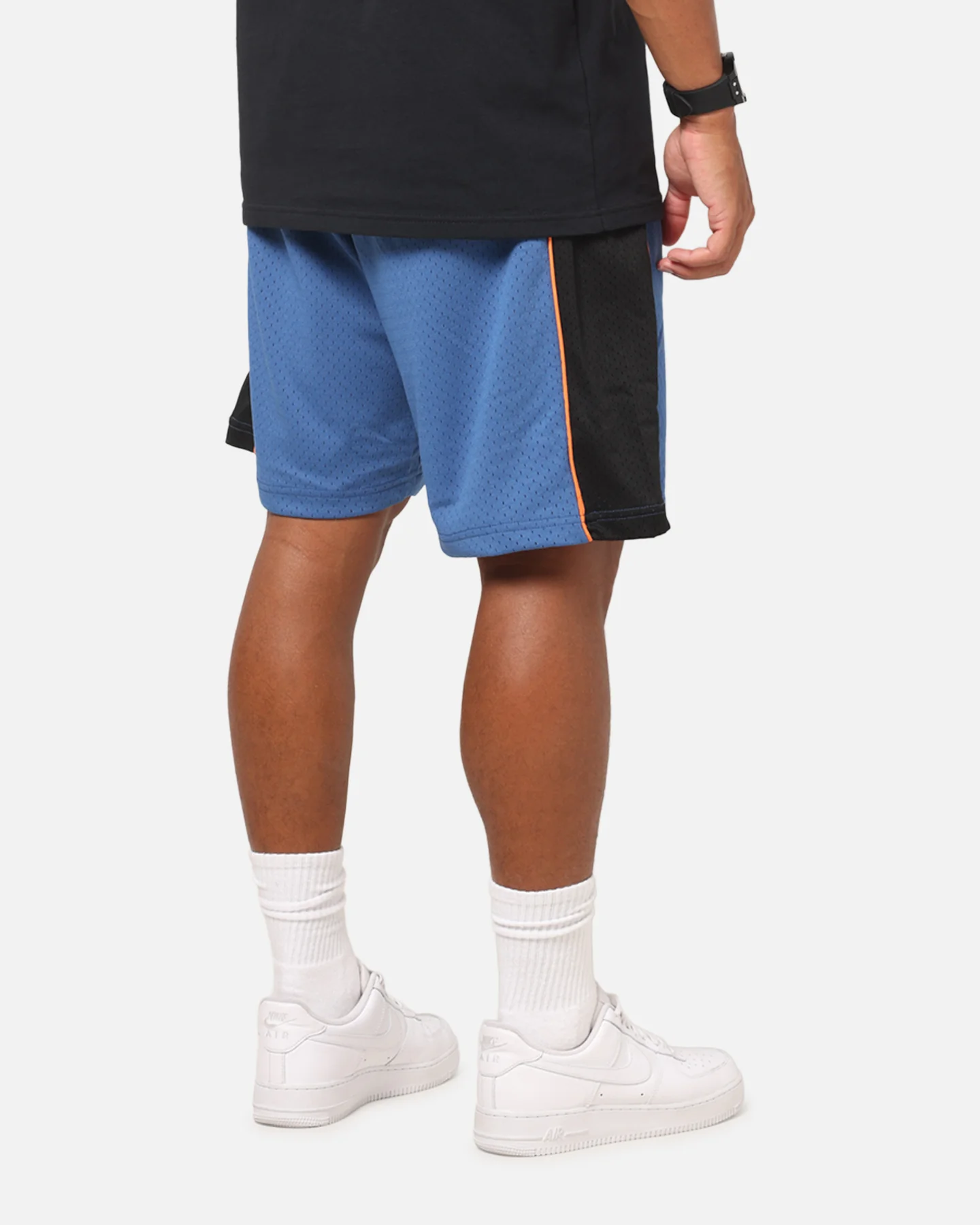 Mitchell & Ness New York Knicks Panel Shorts Blue Slate/Black - Image 6