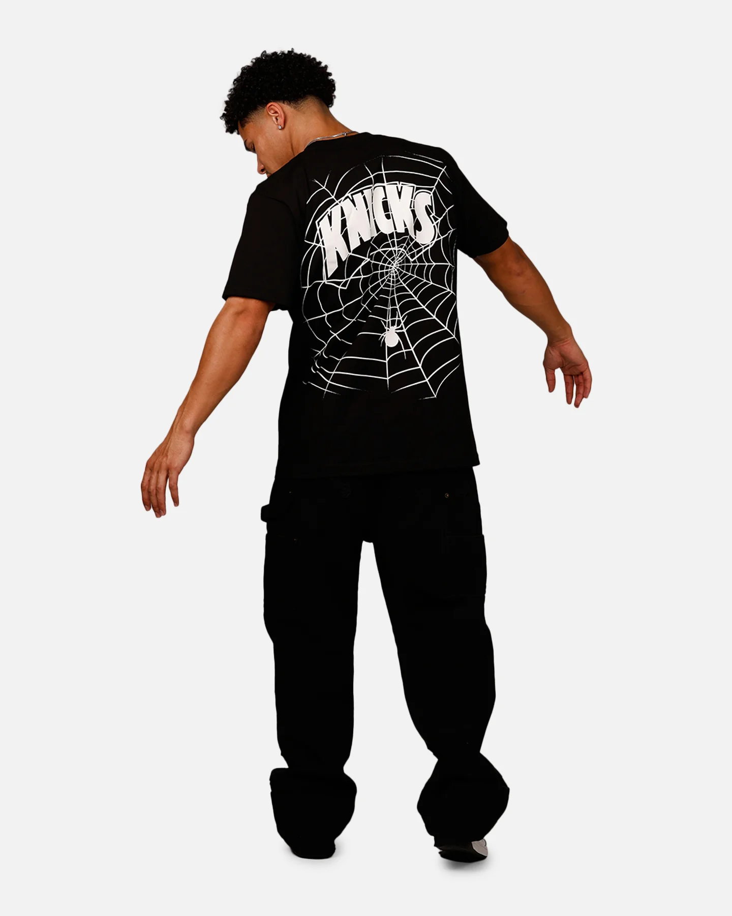 Mitchell & Ness New York Knicks Web T-Shirt Black - Image 6