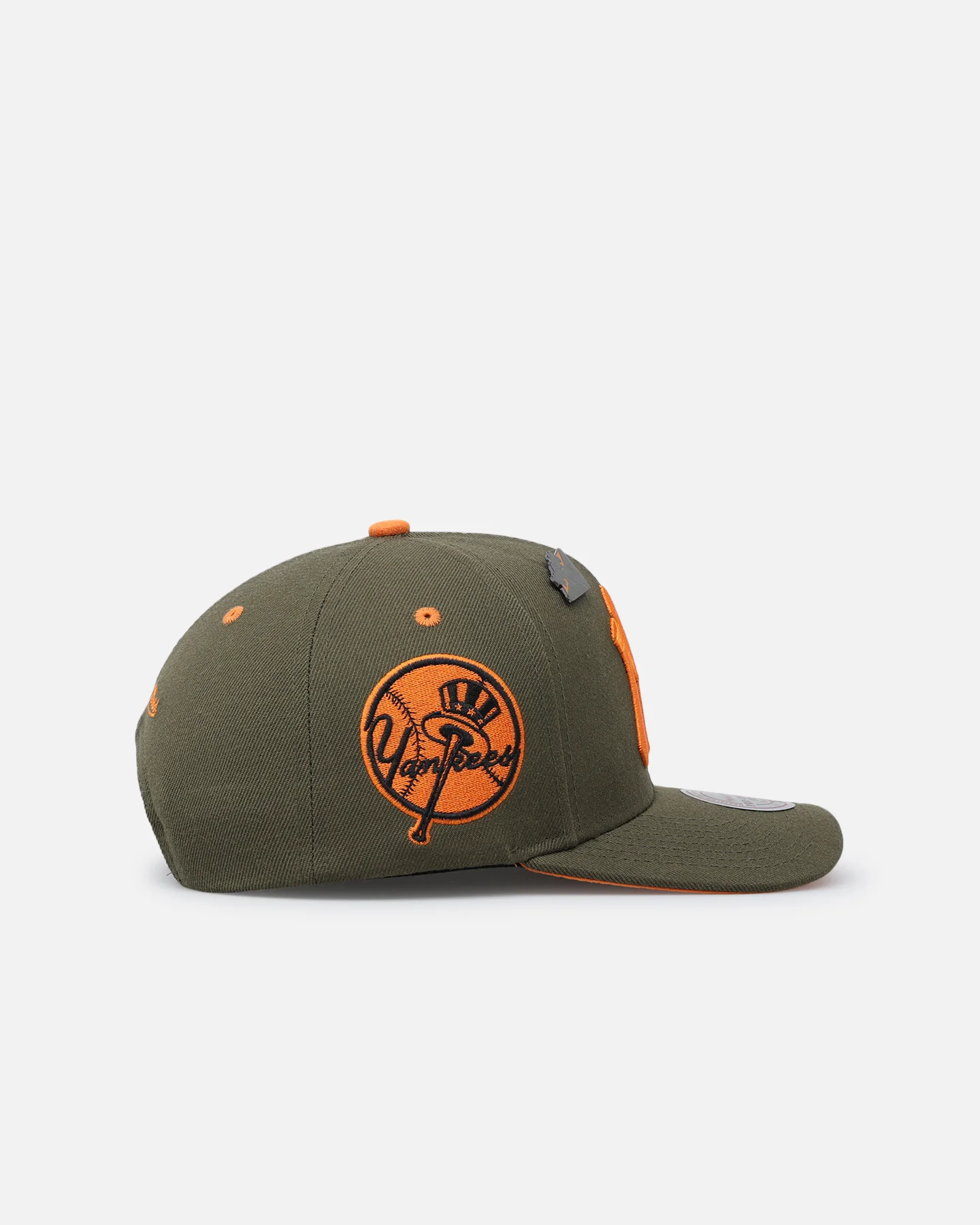 Mitchell & Ness New York Yankees 'Harmony of Hues' Pro Crown Snapback Olive/Orange - Image 4
