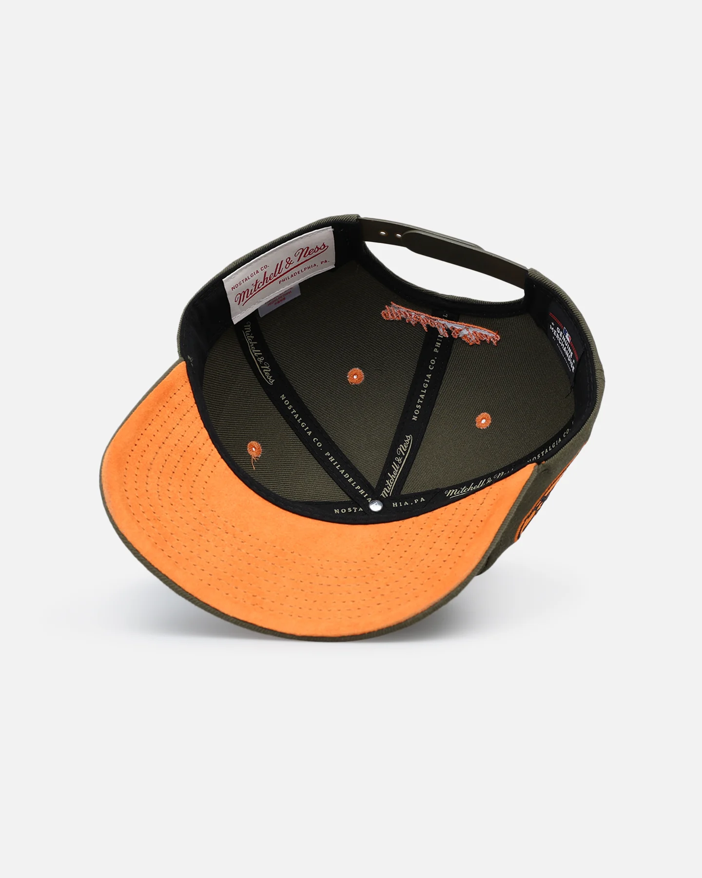 Mitchell & Ness New York Yankees 'Harmony of Hues' Pro Crown Snapback Olive/Orange - Image 7