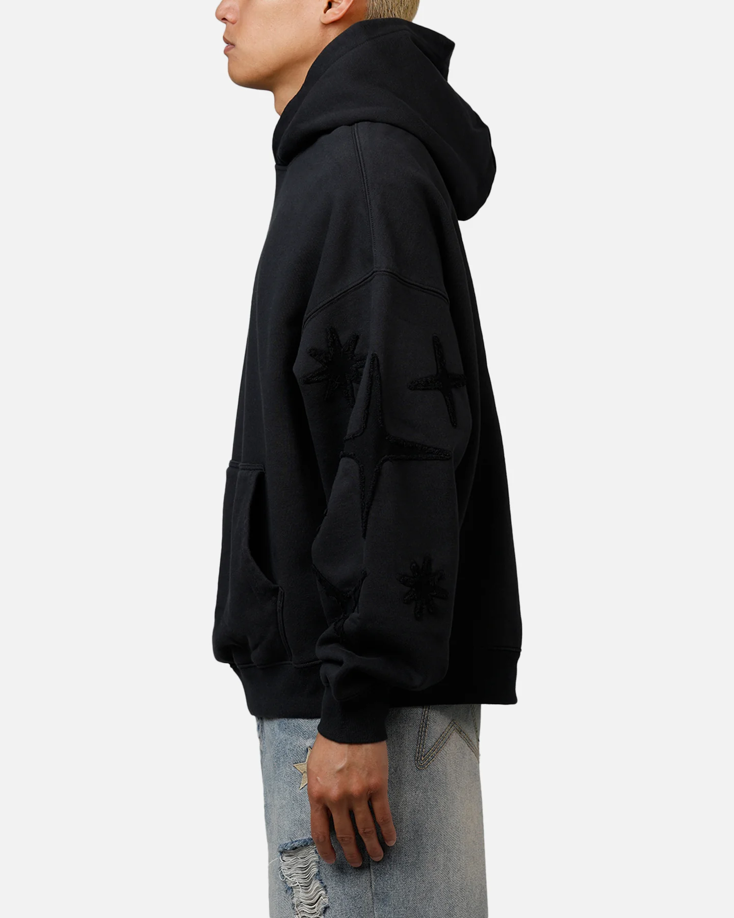 Mitchell & Ness New York Yankees Starburst Hoodie Faded Black - Image 5