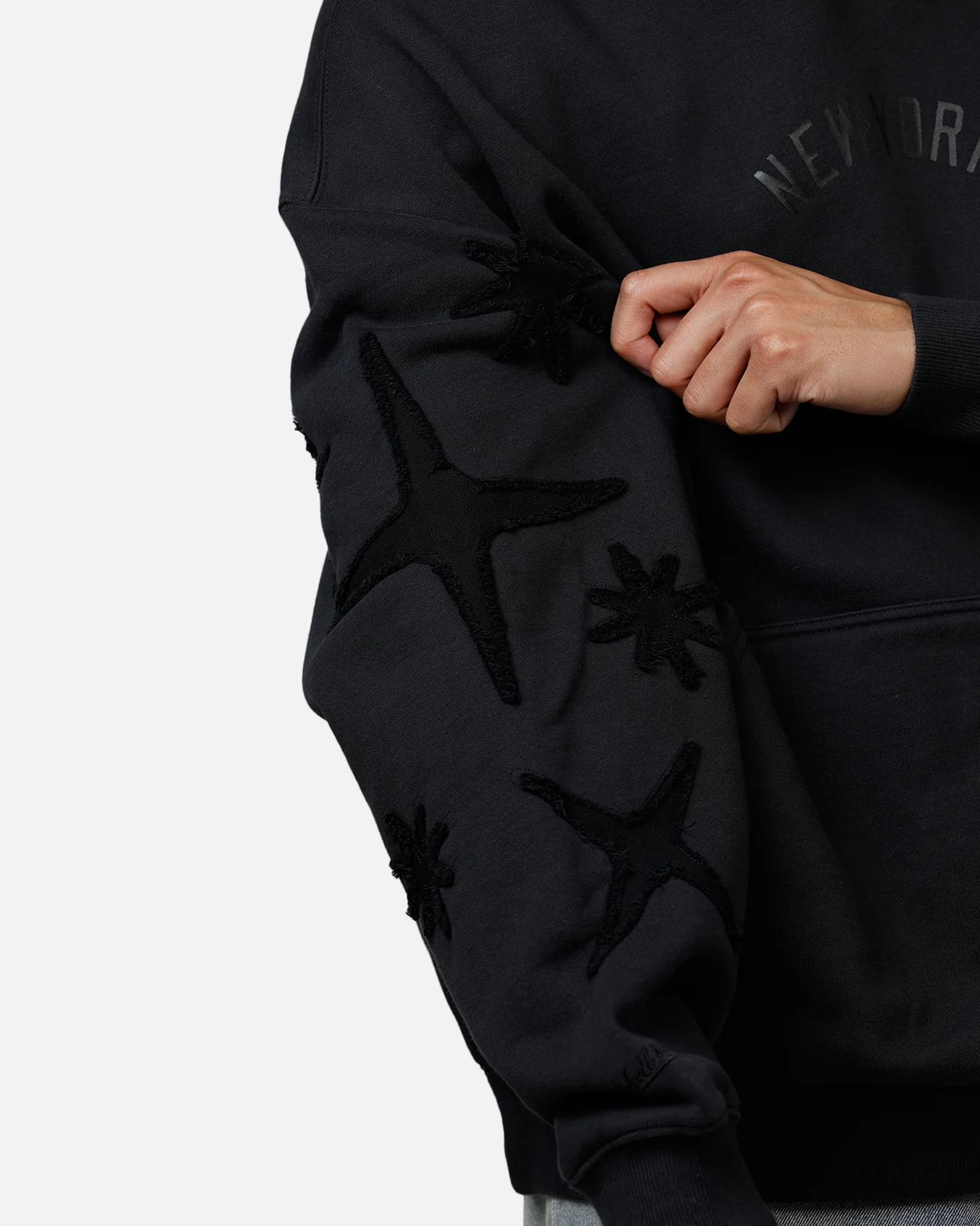 Mitchell & Ness New York Yankees Starburst Hoodie Faded Black - Image 7