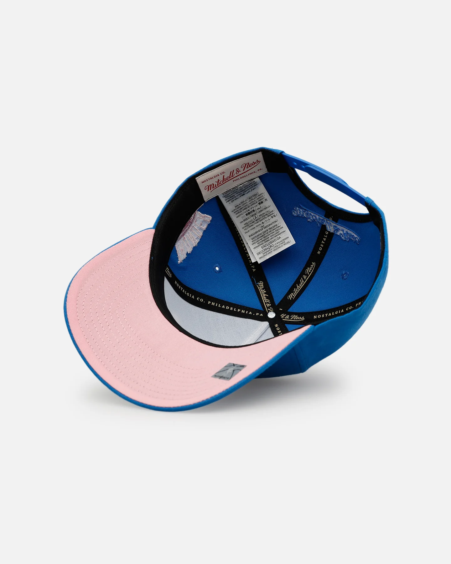 Mitchell & Ness Oklahoma City Thunder 'Pink Side Patch' Pro Pinch Snapback Official Team Color - Image 6