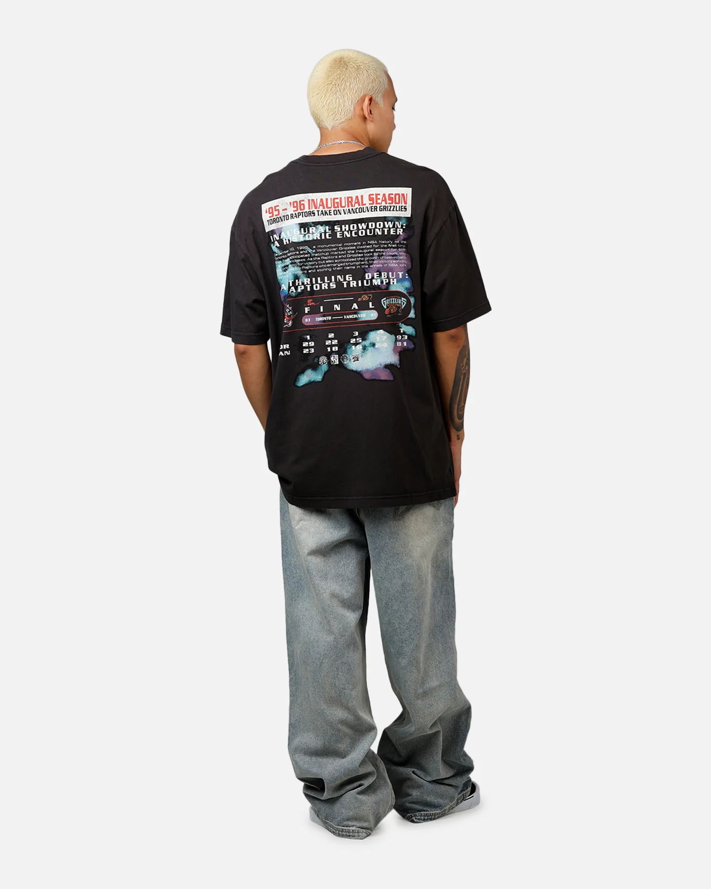 Mitchell & Ness Opening Night T-Shirt Overdyed Black - Image 6