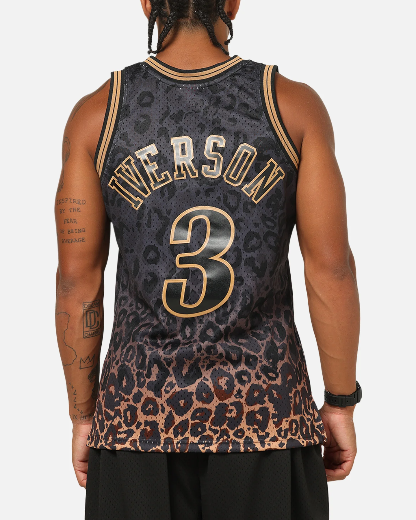 Mitchell & Ness Philadelphia 76ers Allen Iverson 'Leopard' Swing Jersey Black/Leopard - Image 2
