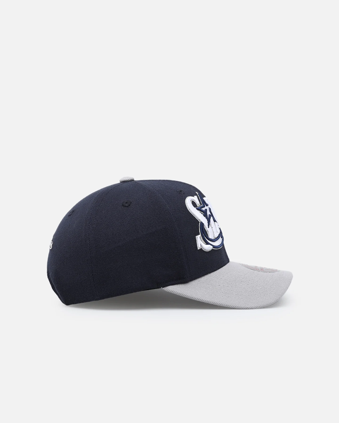 Mitchell & Ness Philadelphia 76ers 'College Twist' Pro Crown Snapback Blue/Grey - Image 3