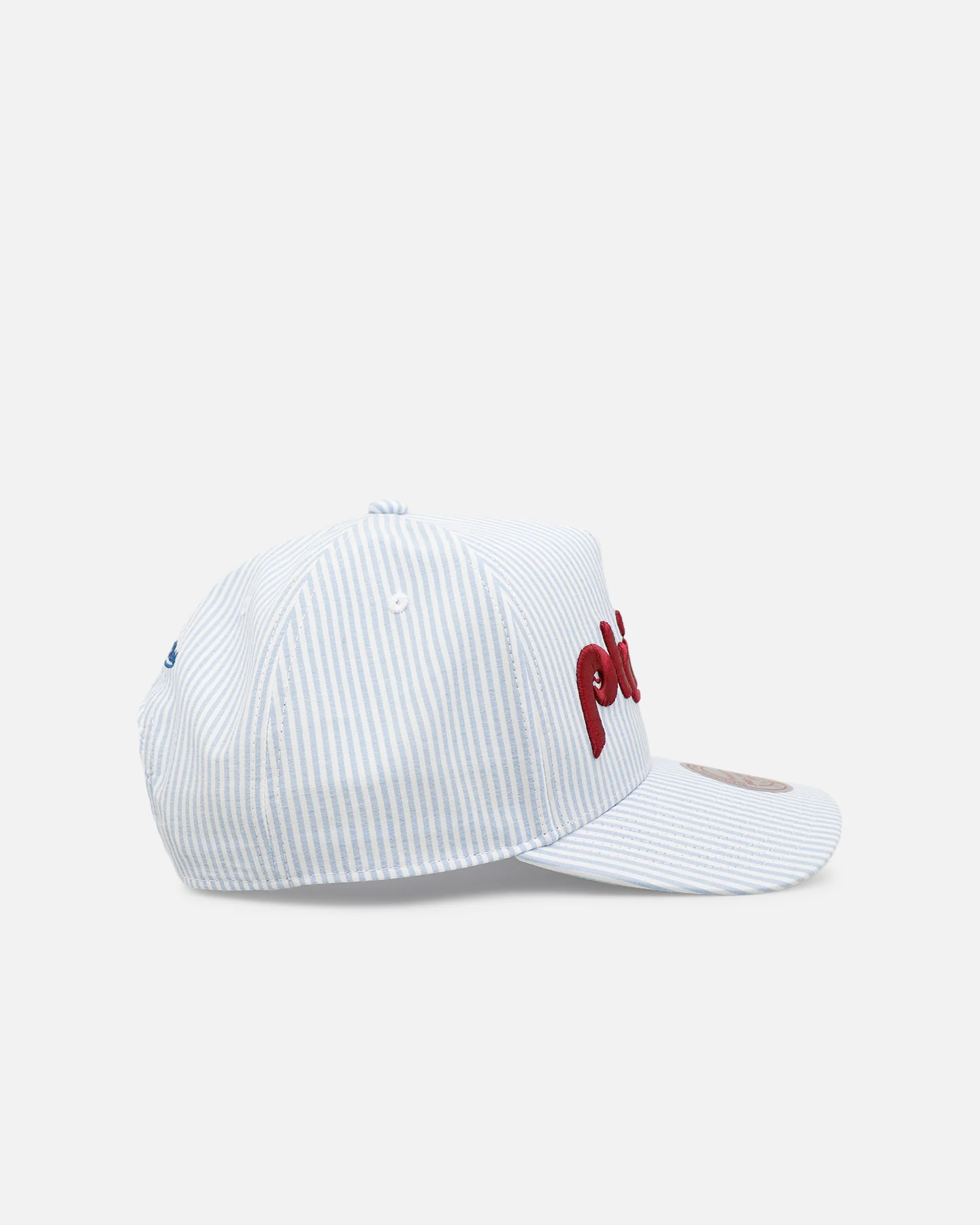 Mitchell & Ness Philadelphia Phillies 'Seersucker' Pro Pinch Snapback Blue/White - Image 3