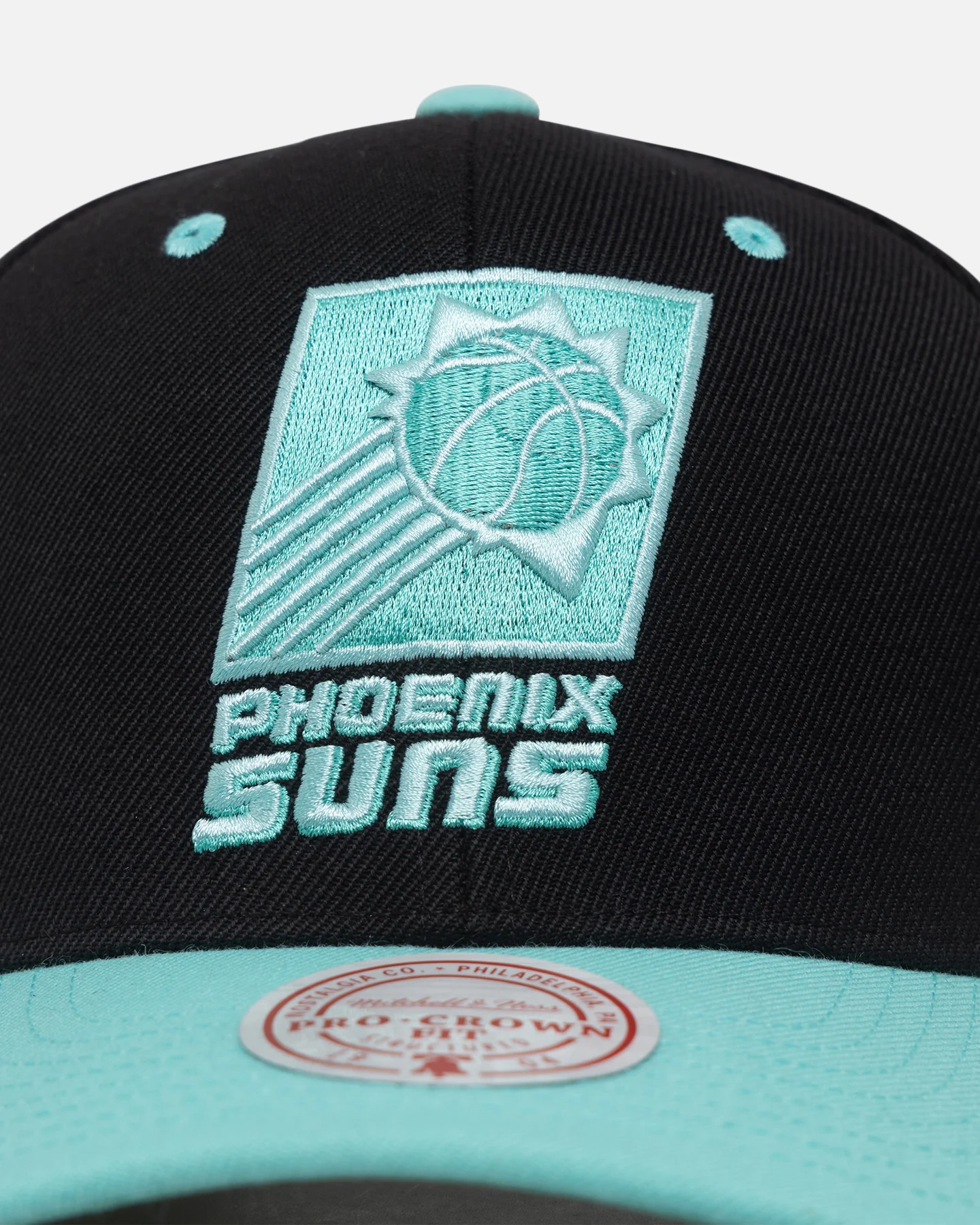 Mitchell & Ness Phoenix Suns "Ice Blue" Script Origin Snapback Black/Ice Blue - Image 5