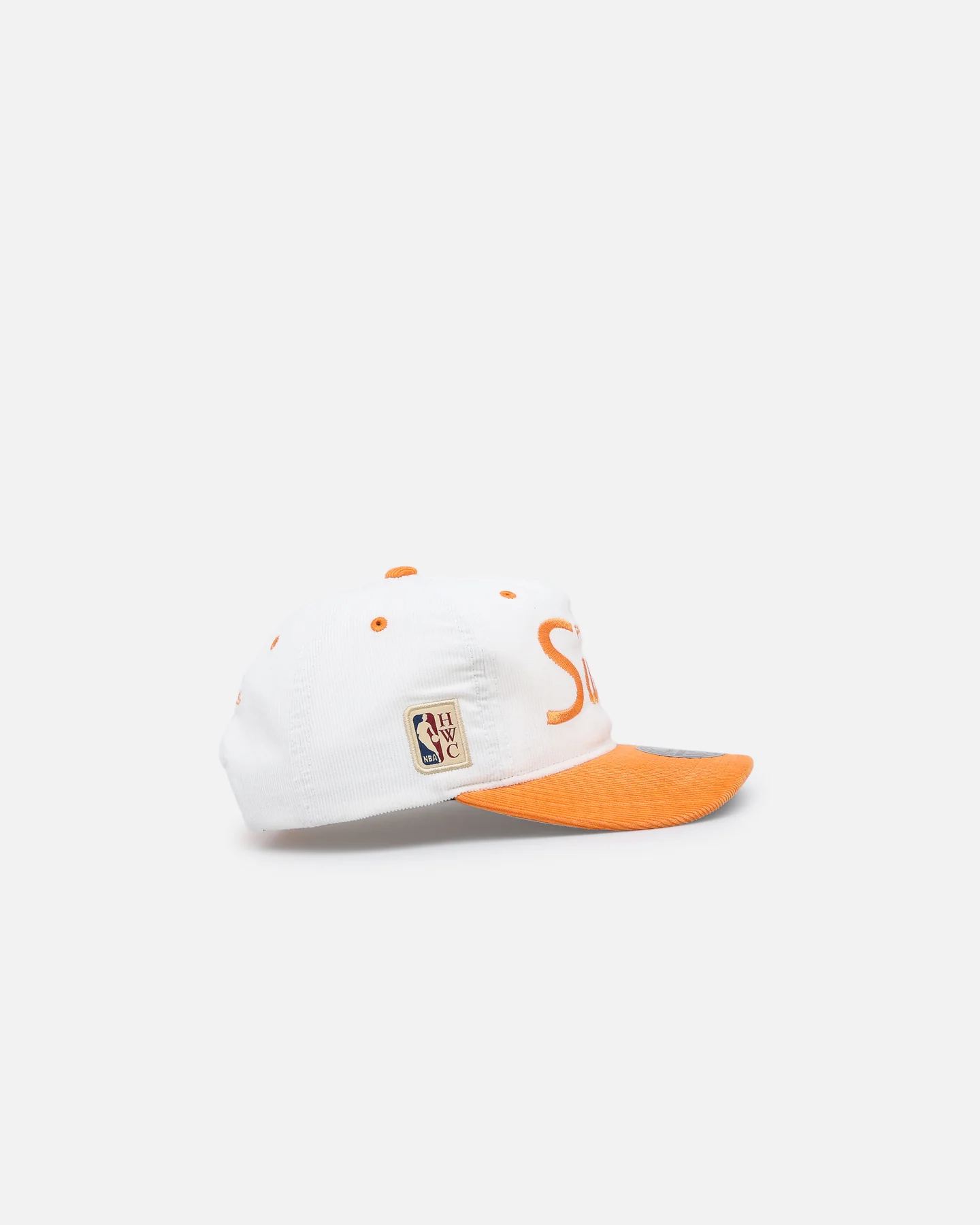 Mitchell & Ness Phoenix Suns 'Pastel Corduroy' Deadstock Snapback White Cream/Orange - Image 3