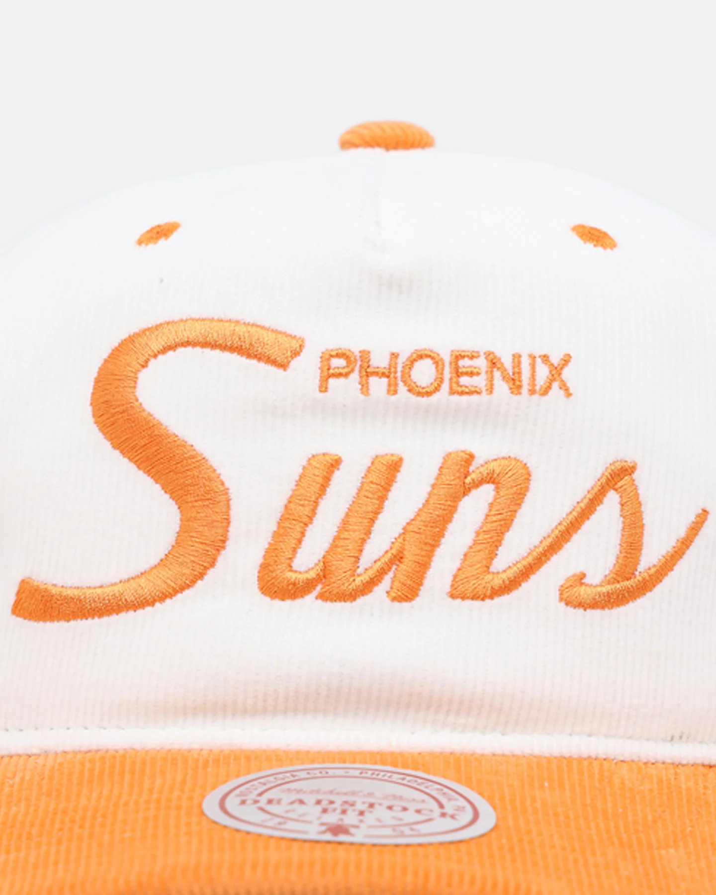 Mitchell & Ness Phoenix Suns 'Pastel Corduroy' Deadstock Snapback White Cream/Orange - Image 5