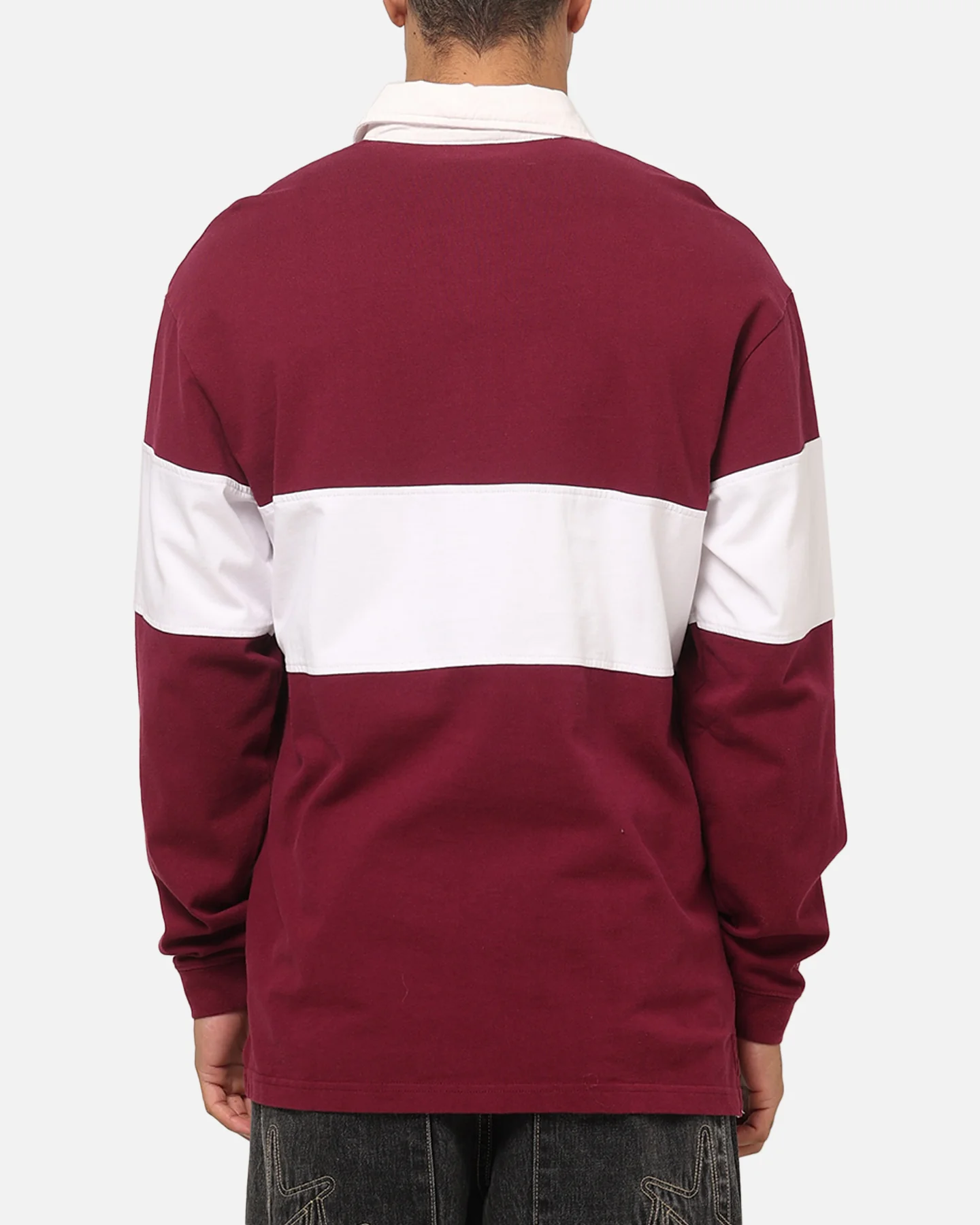 Mitchell & Ness Queensland Maroons Panelled Rugby Shirt Maroon - Image 3