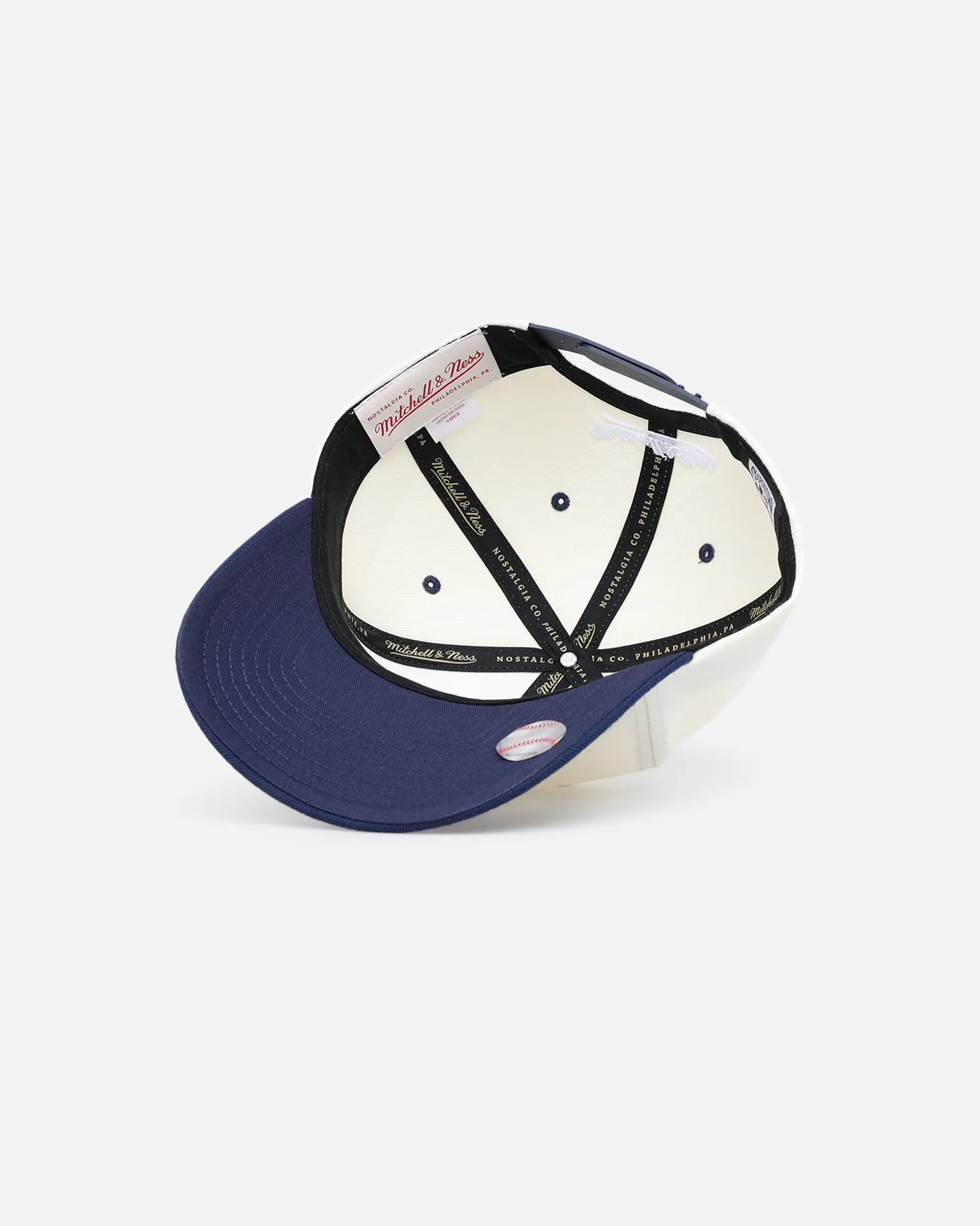 Mitchell & Ness San Diego Padres Go Team Go Snapback White Cream/Blue - Image 6