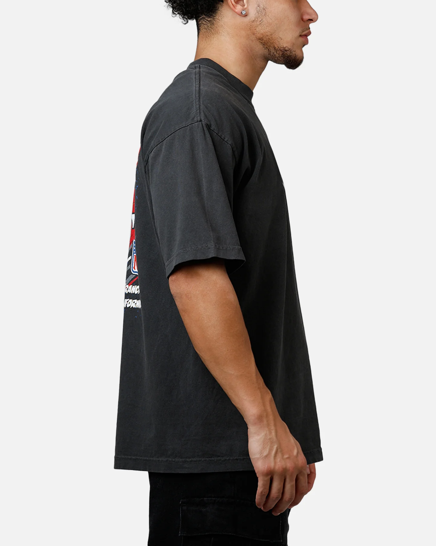 Mitchell & Ness San Francisco 49ers Alter Ego Vintage T-Shirt Faded Black - Image 4