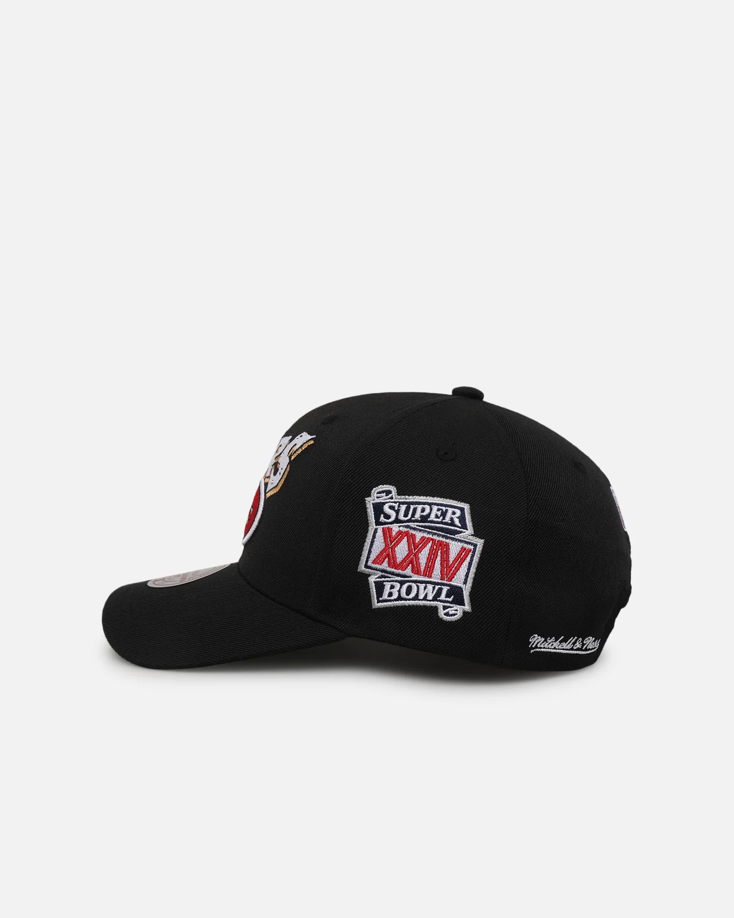 Mitchell & Ness San Francisco 49ers Flames Pro Crown Snapback Black - Image 4